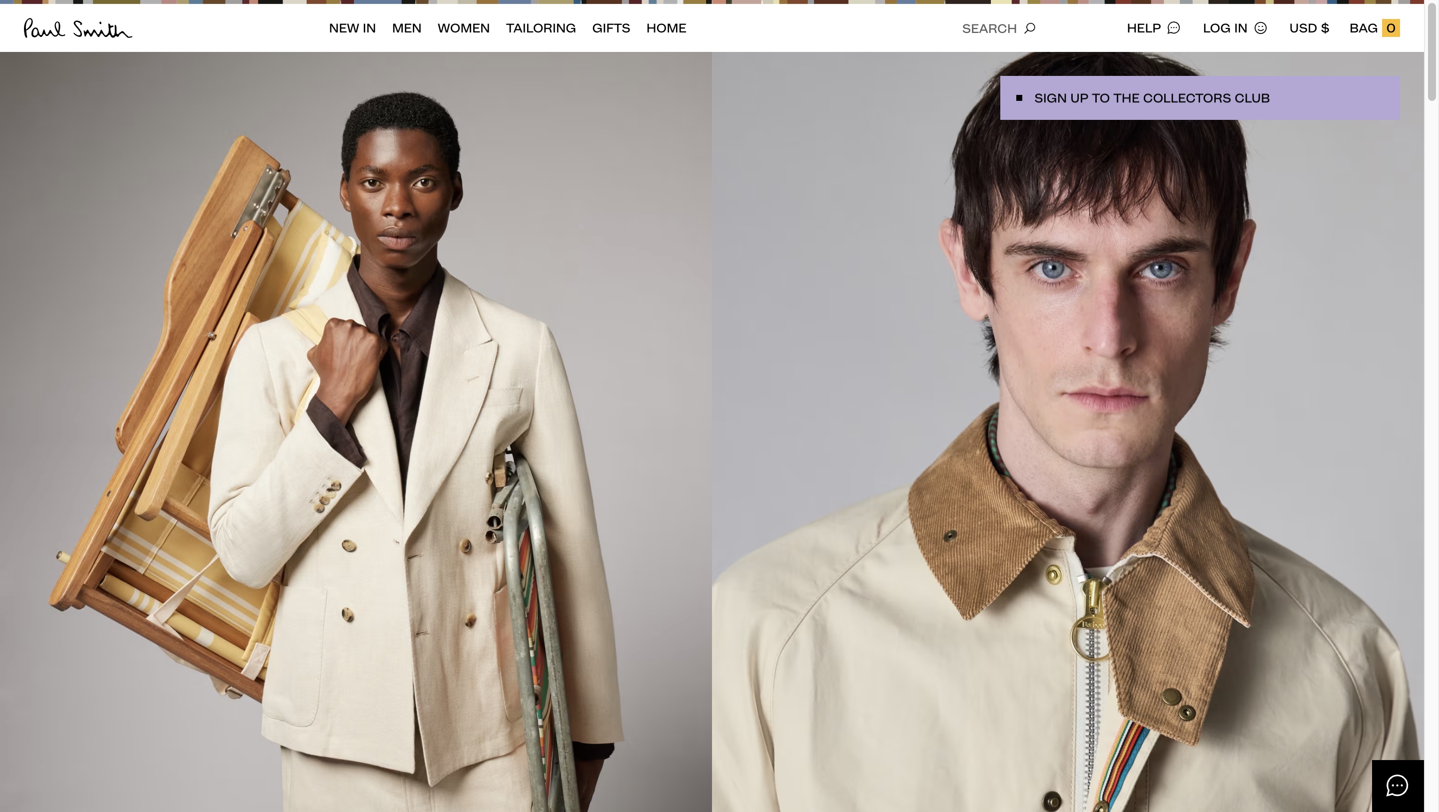 Paul Smith Online Store on Magento Paul Smith multi-language Magento 2 Commerce store for men's fashion