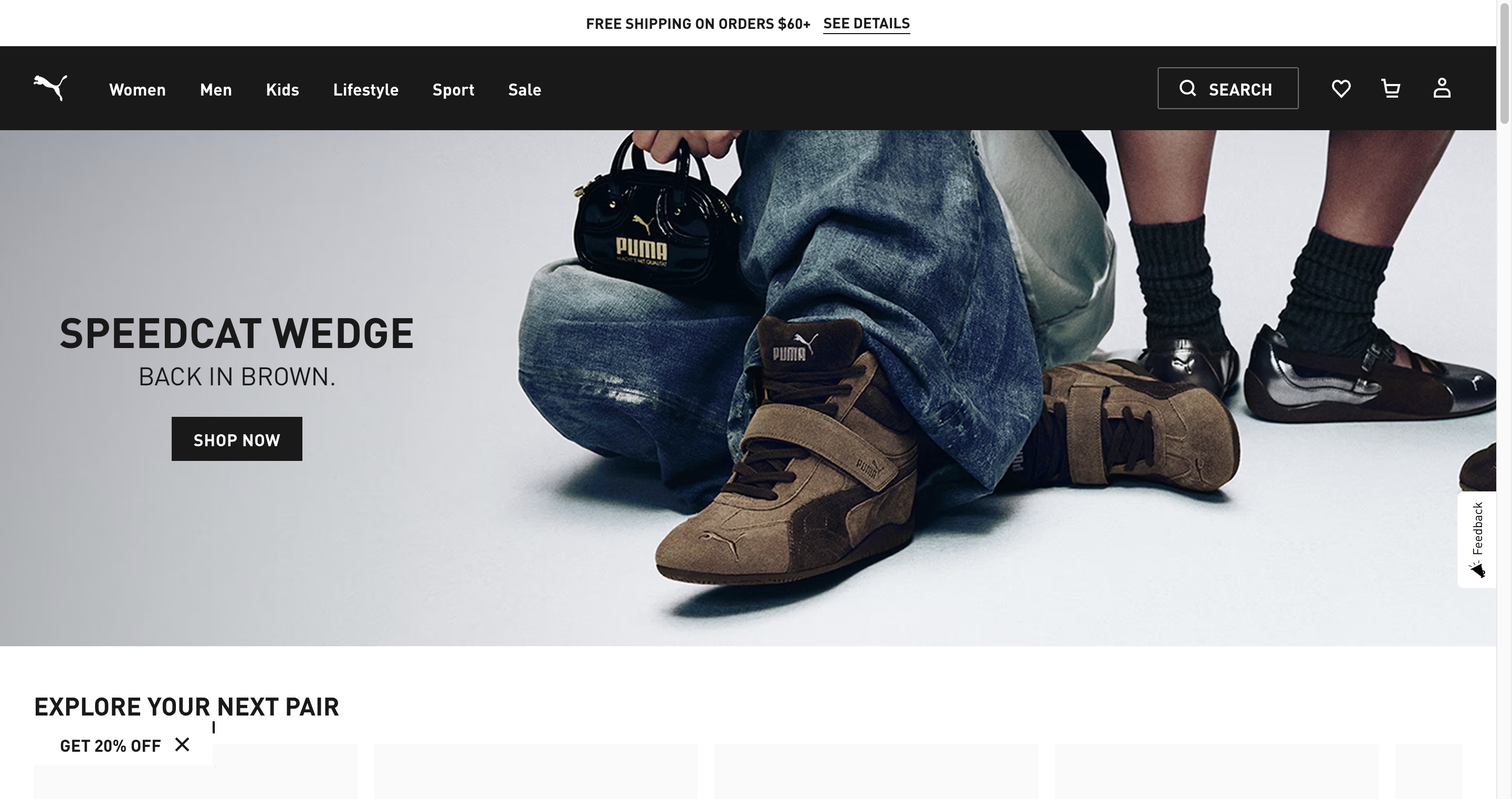 PUMA Online Store on Magento PUMA eCommerce store powered by Magento with ScandiPWA Progressive Web App