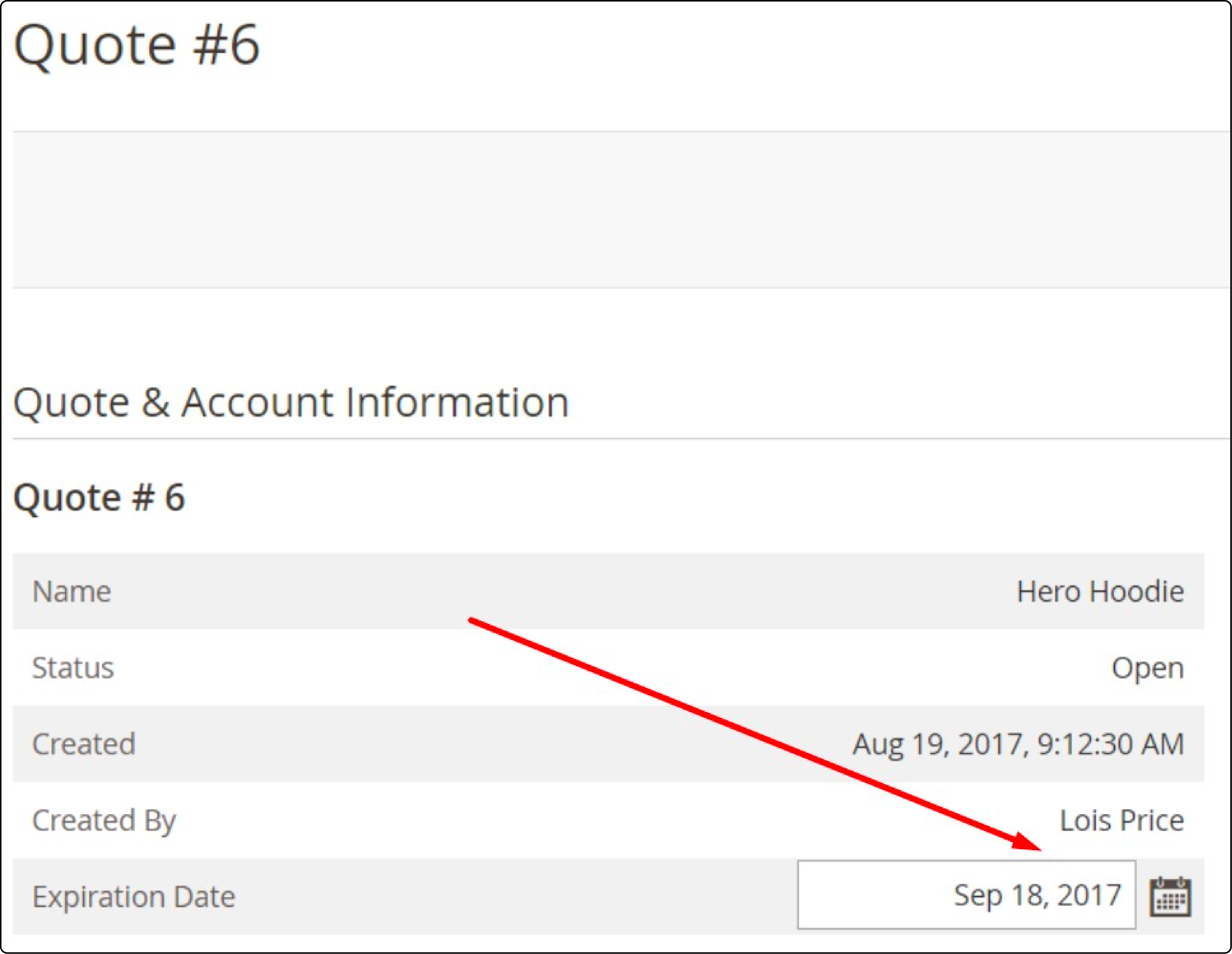 How to change expiration date of a B2B quote in Magento
