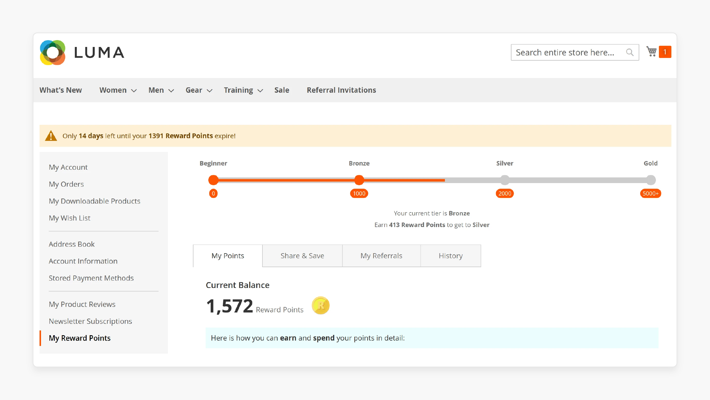 Magento Design Features: Rewards &amp; Loyalty Programmes