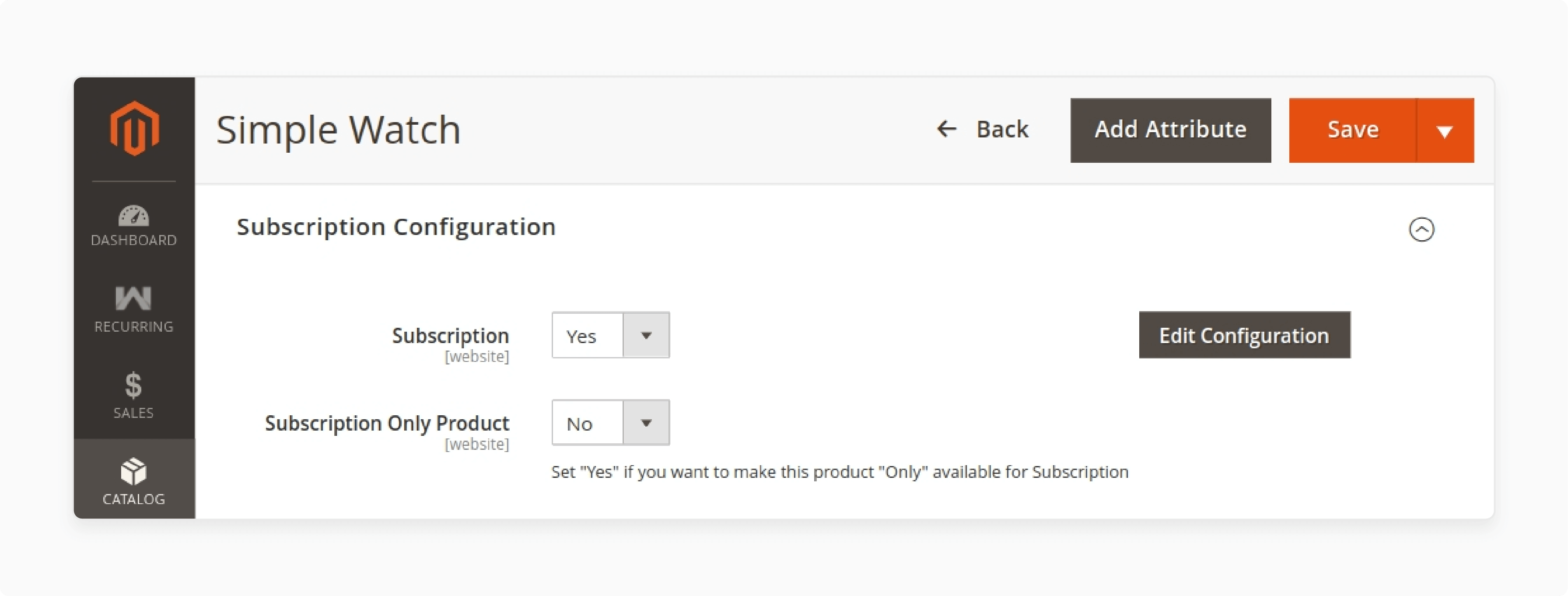 Configuring subscription in Magento recurring payments extension