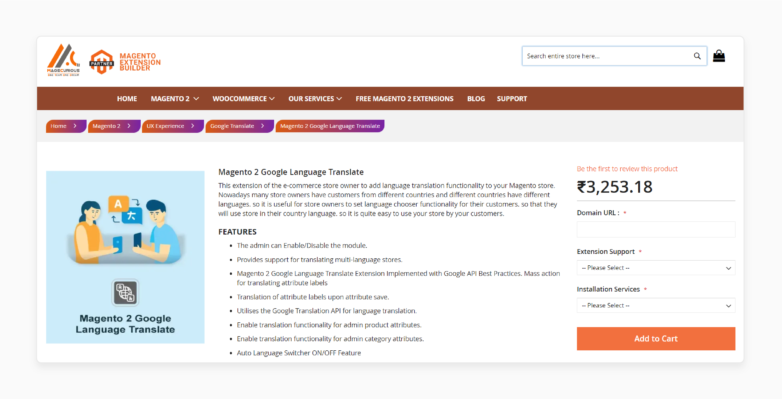 Magento 2 Translation Extension by Magecurious