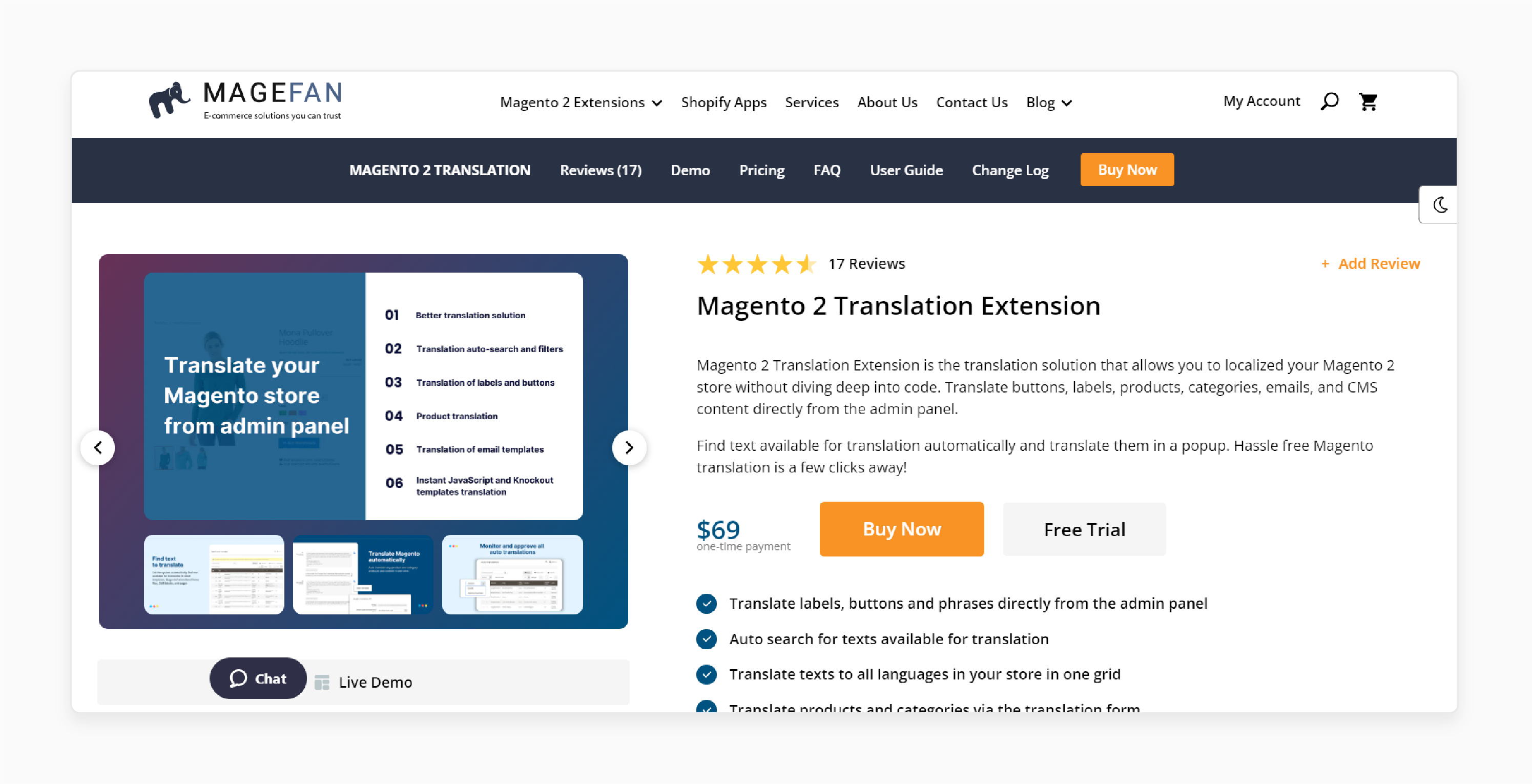 Magento 2 Translate Extension by Magefan