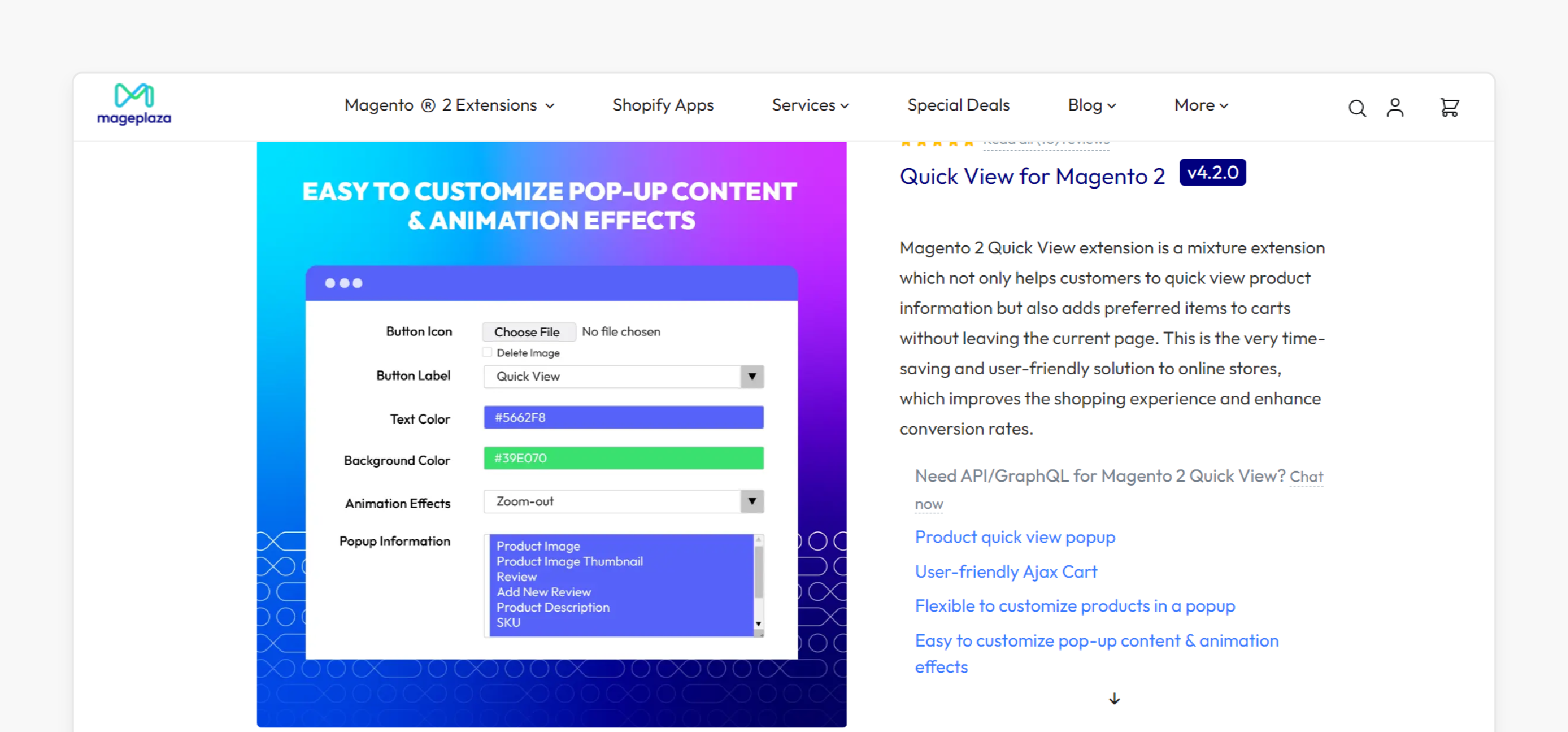 Magento Product Preview Extension by Mageplaza