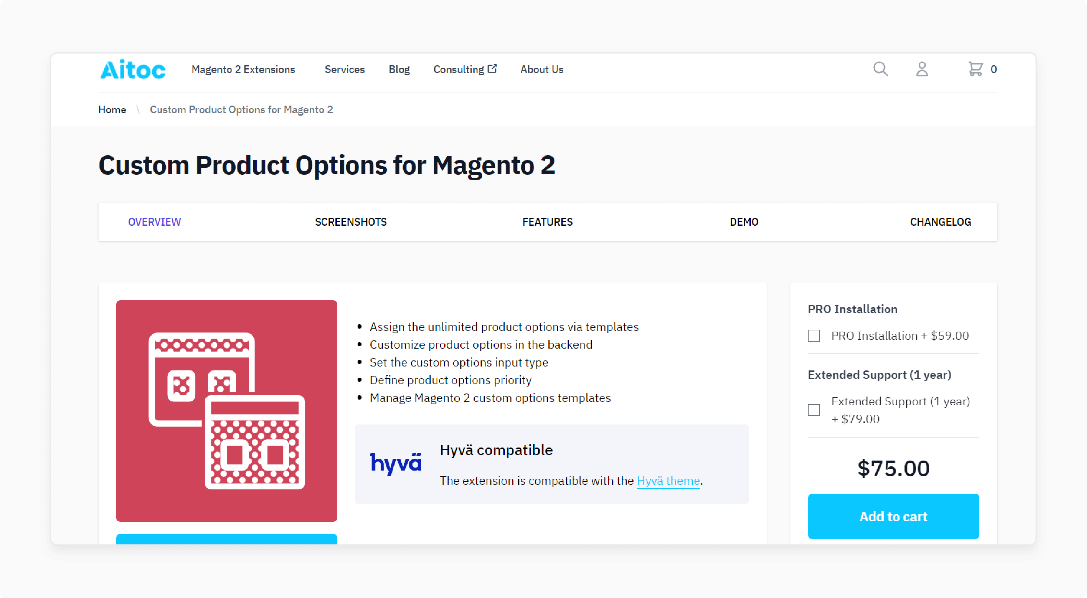 Aitoc Advanced Product Options for Magento 2