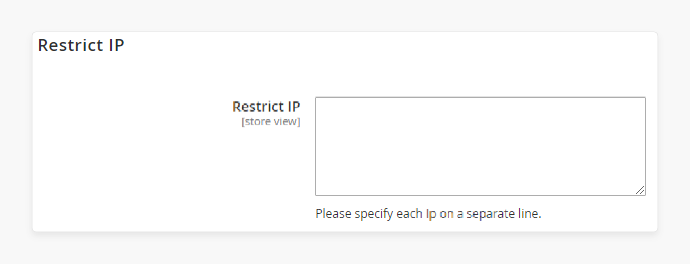 Restrict IP for geoip magento 2 extension