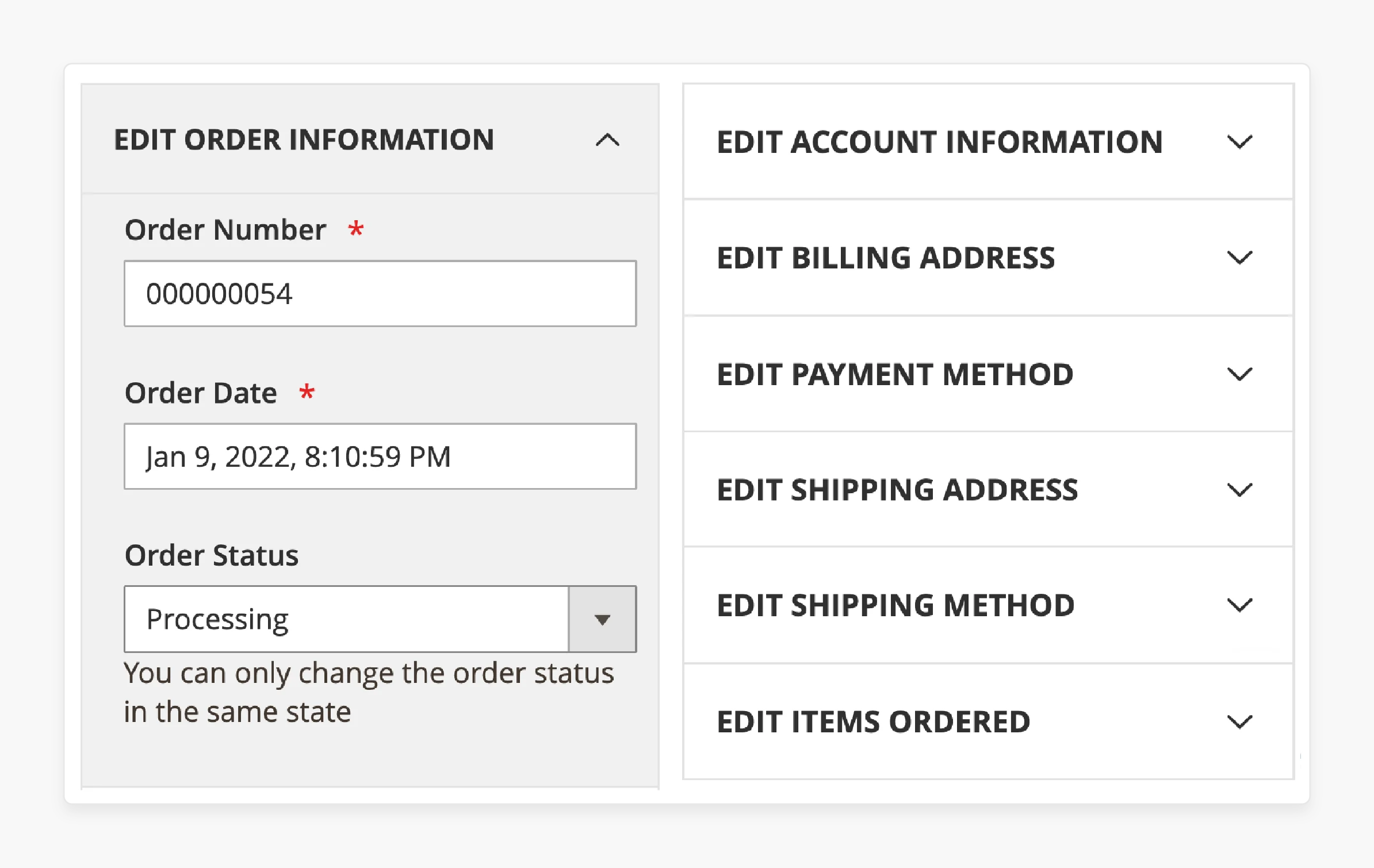 Modifying order items in Magento 2 Edit Order Extension