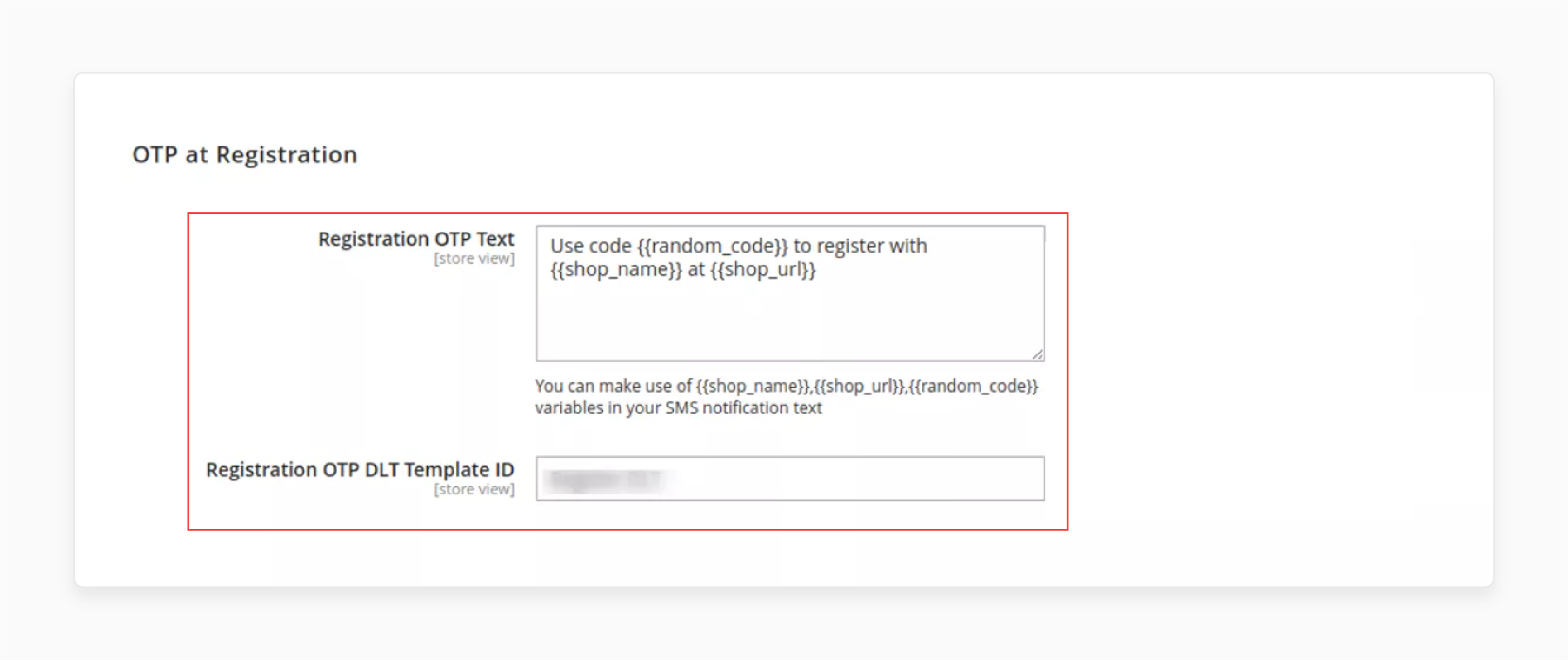 OTP registration for the mobile otp login magento 2 extension