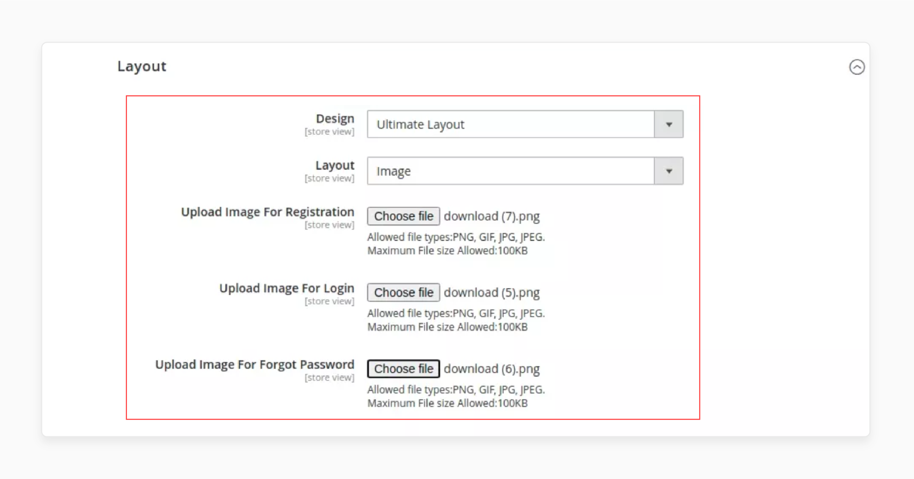 Picking ultimate layout in the mobile otp login magento 2 extension