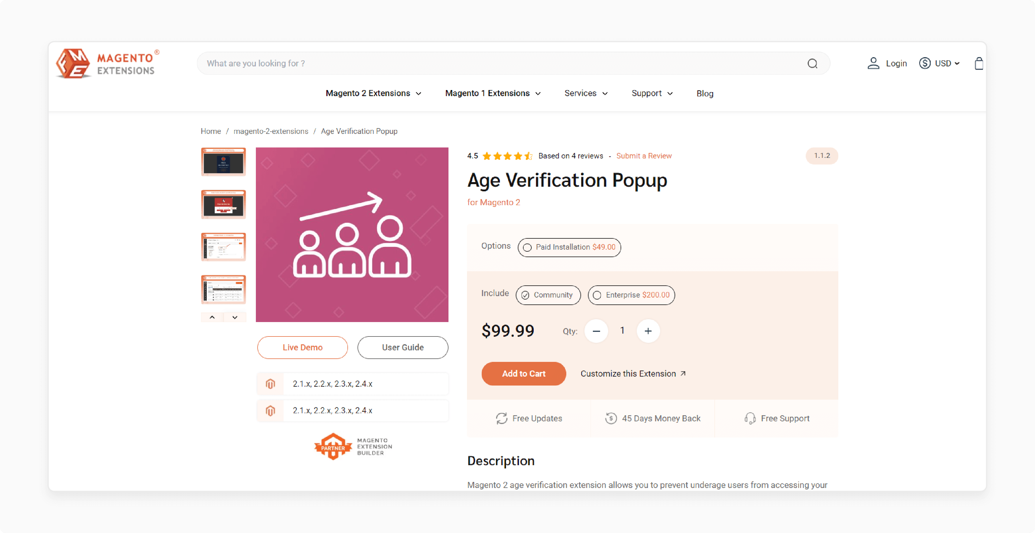 FME Magento 2 Age Verification Extension