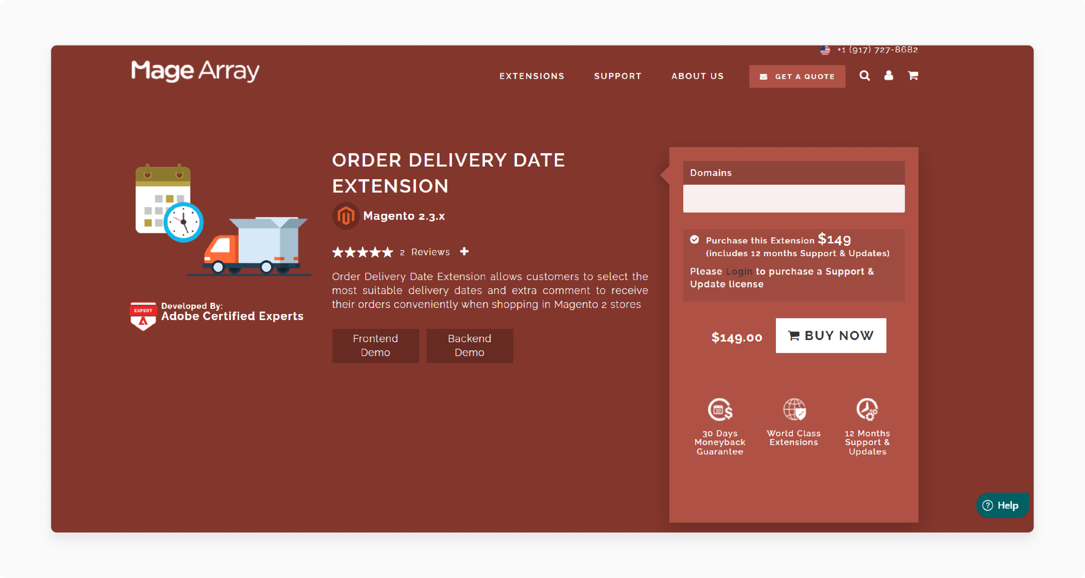 MageArray Magento 2 Delivery Date Extensions