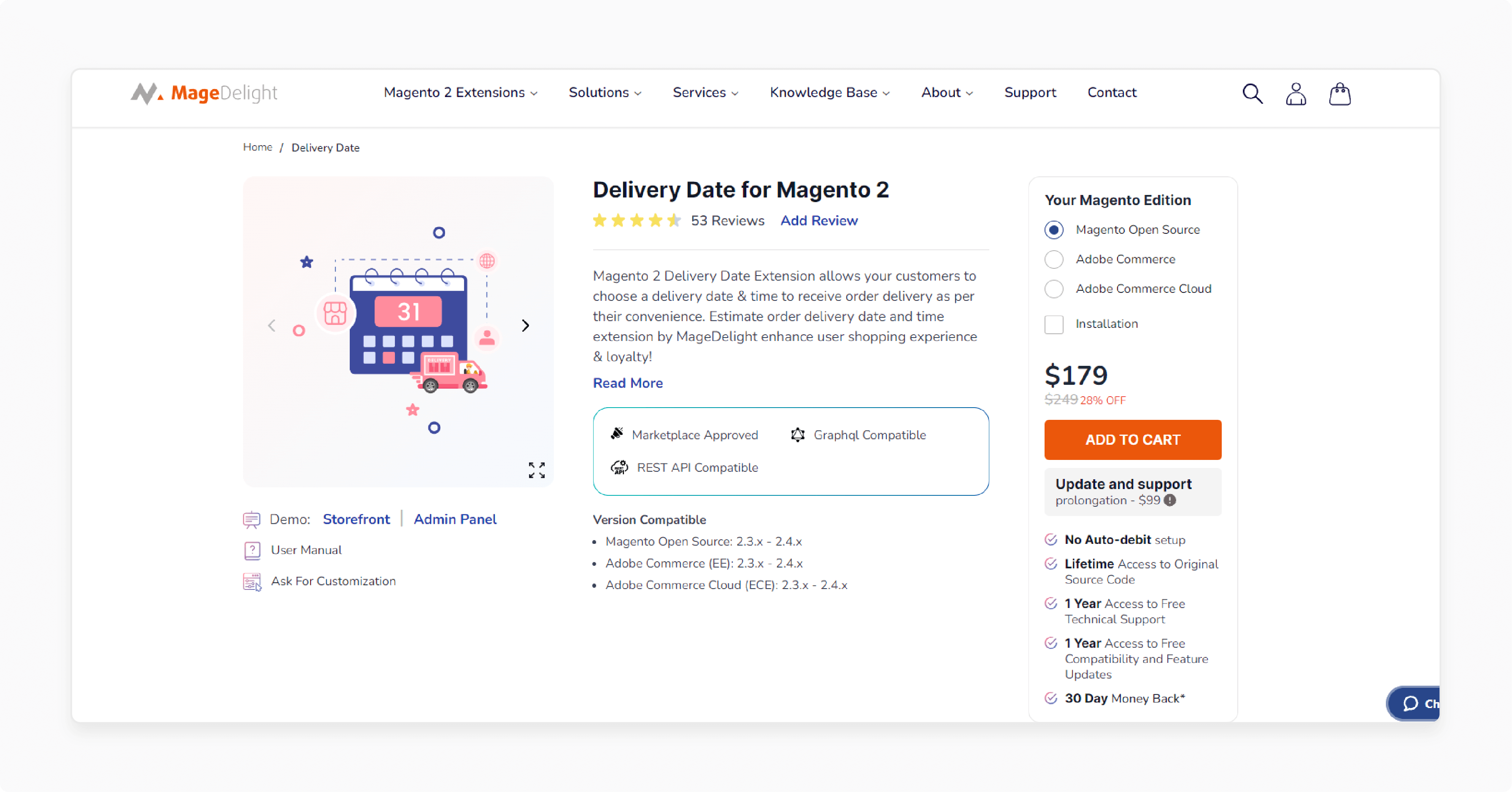 MageDelight Magento 2 Delivery Date Extensions