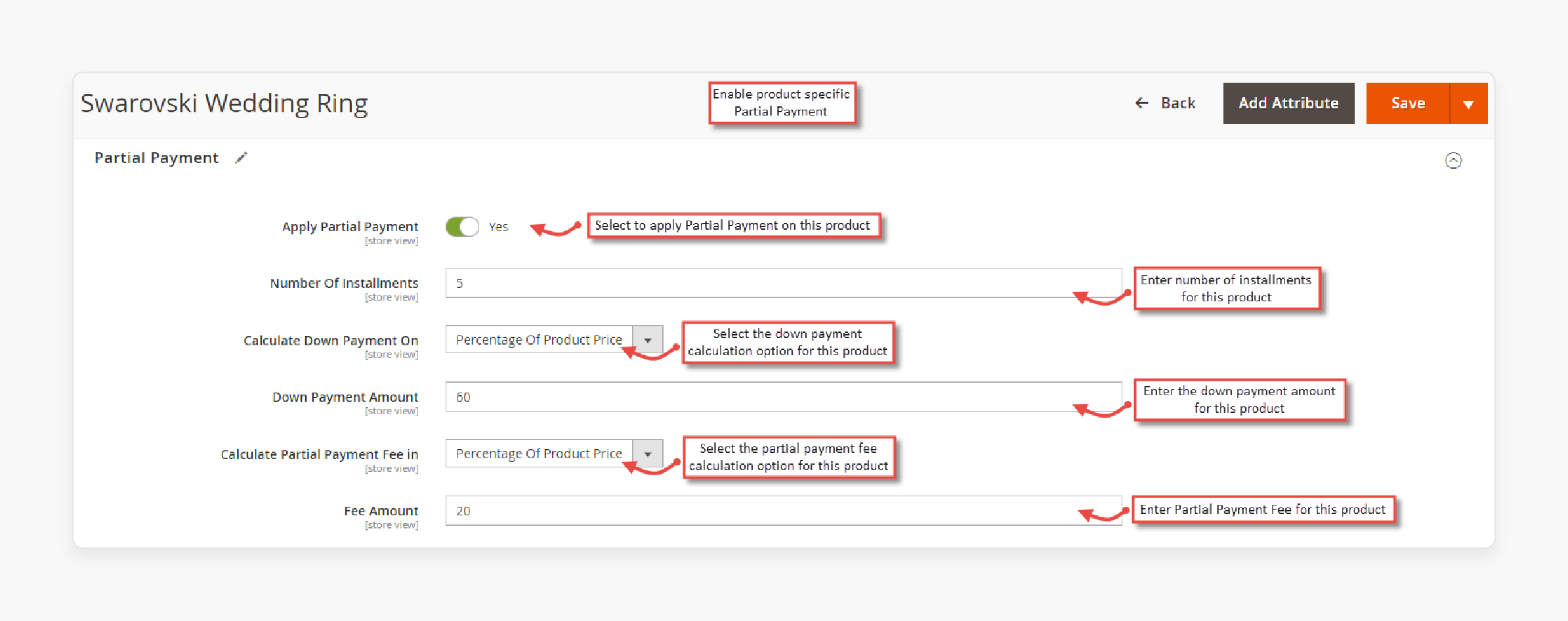 Selecting split payment method in Magento 2 checkout