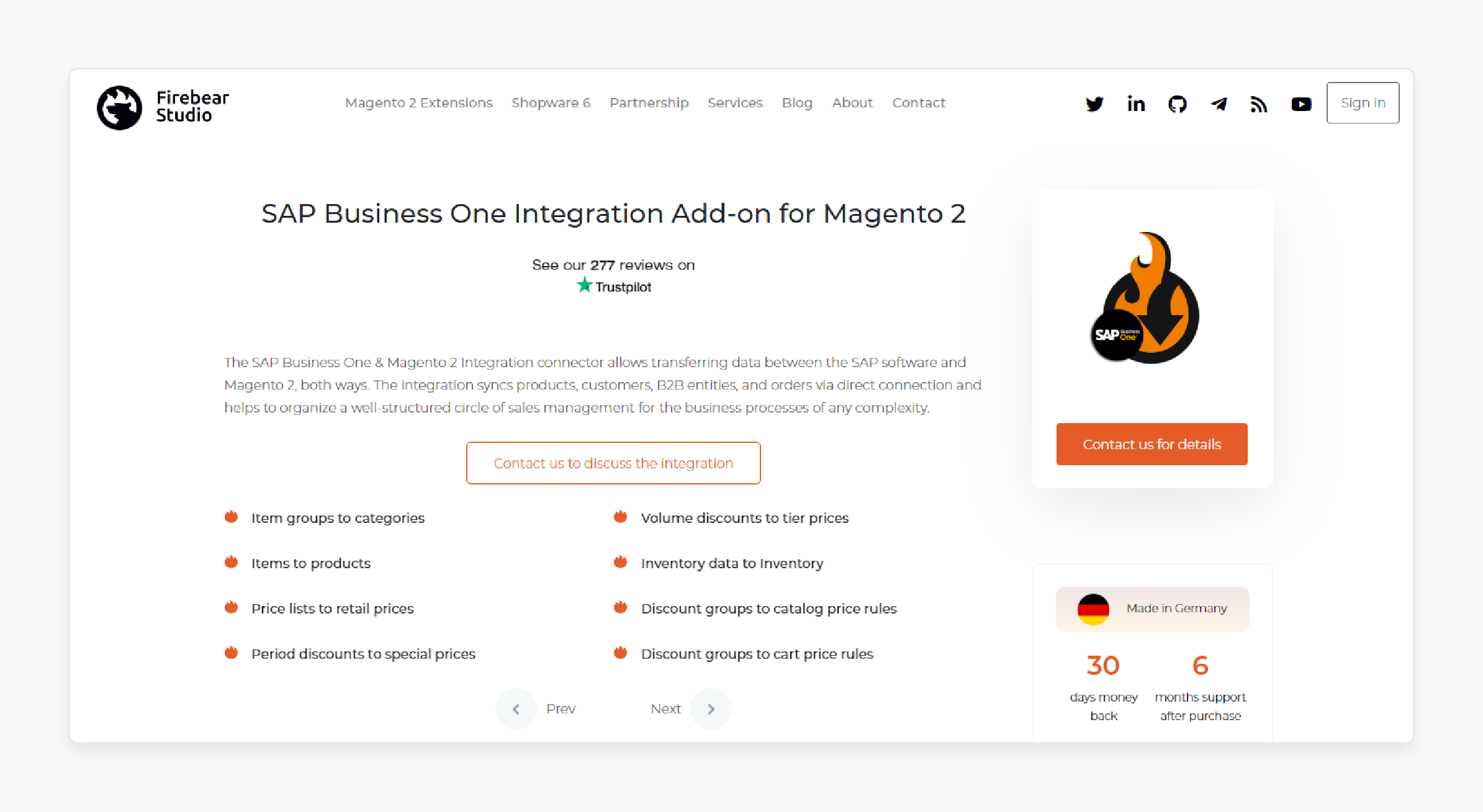 Firebear Magento SAP ECC Integration