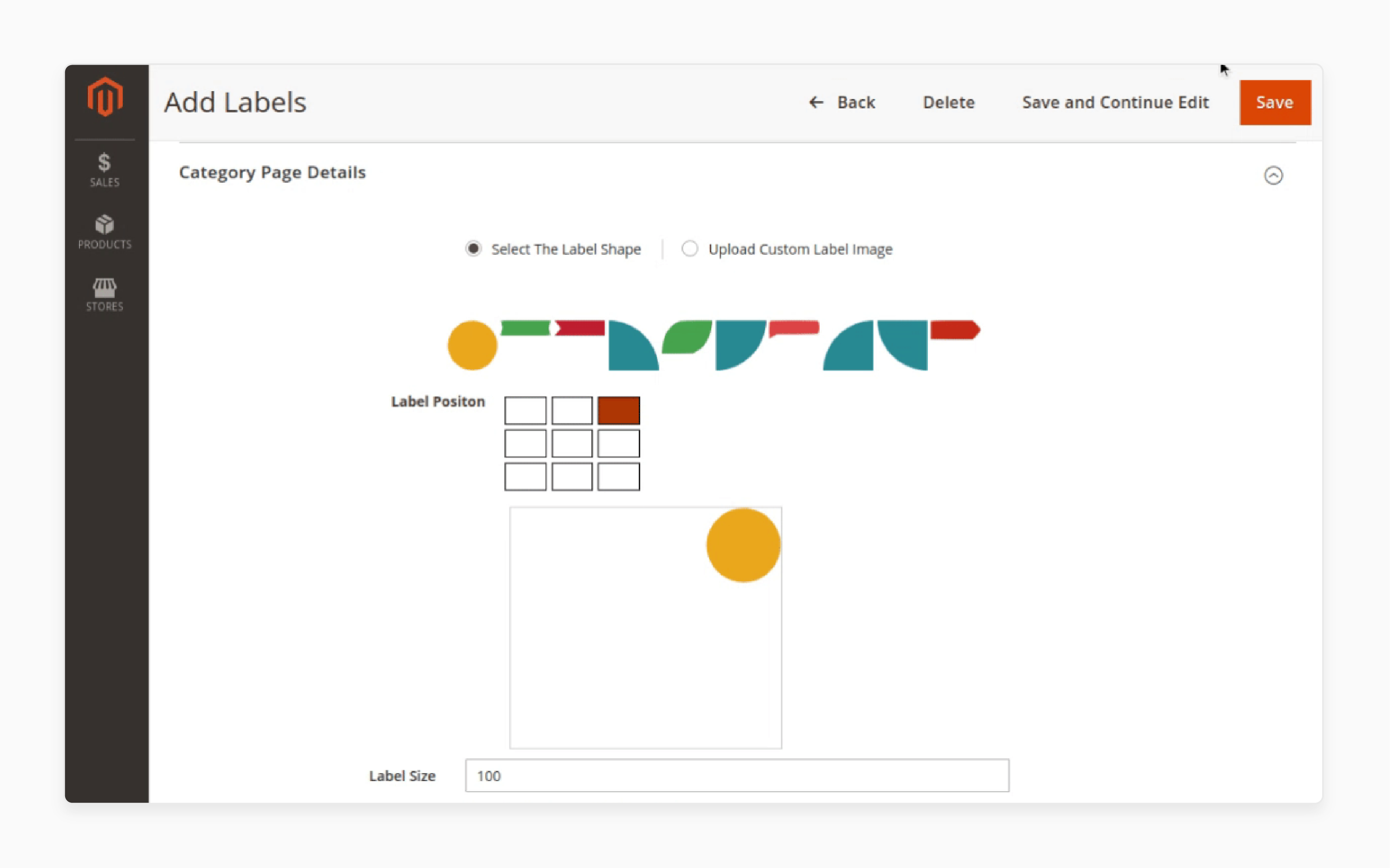 Configuring Custom Product Labels for Magento 2 on Category Page