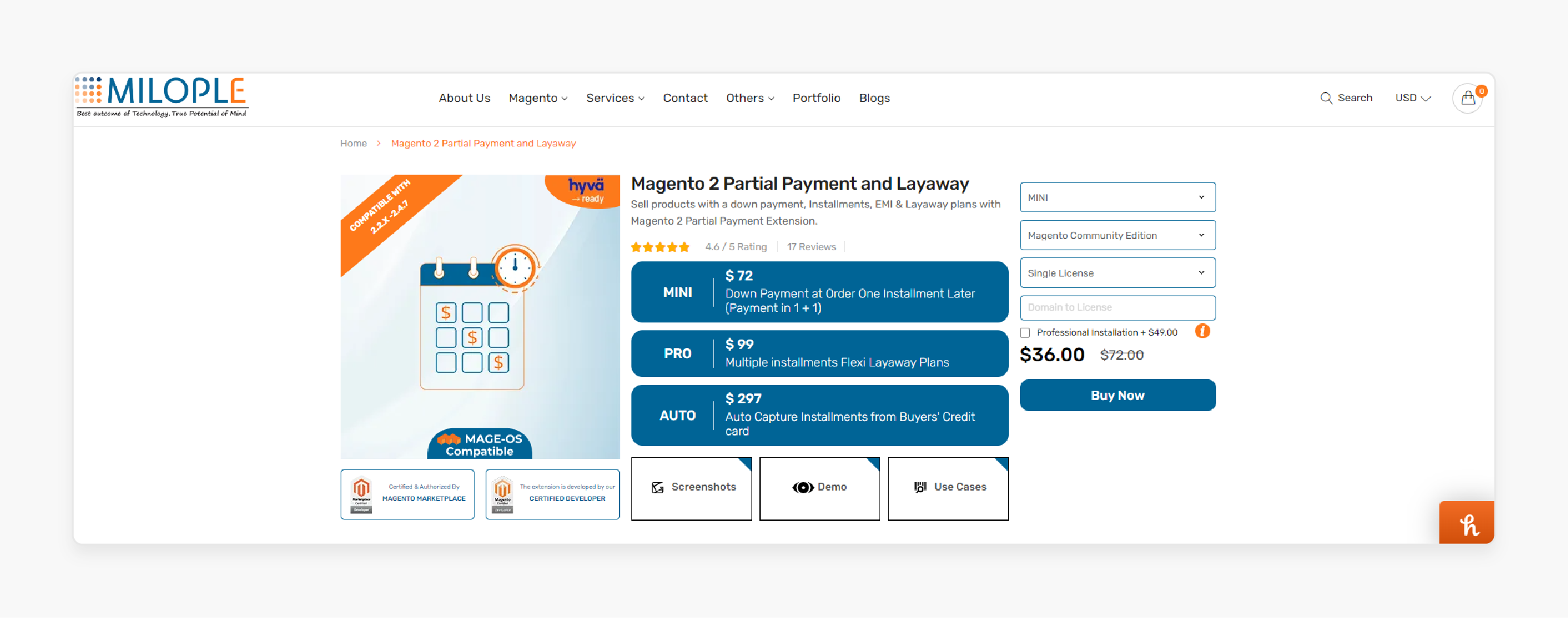 Milople Magento 2 Layway