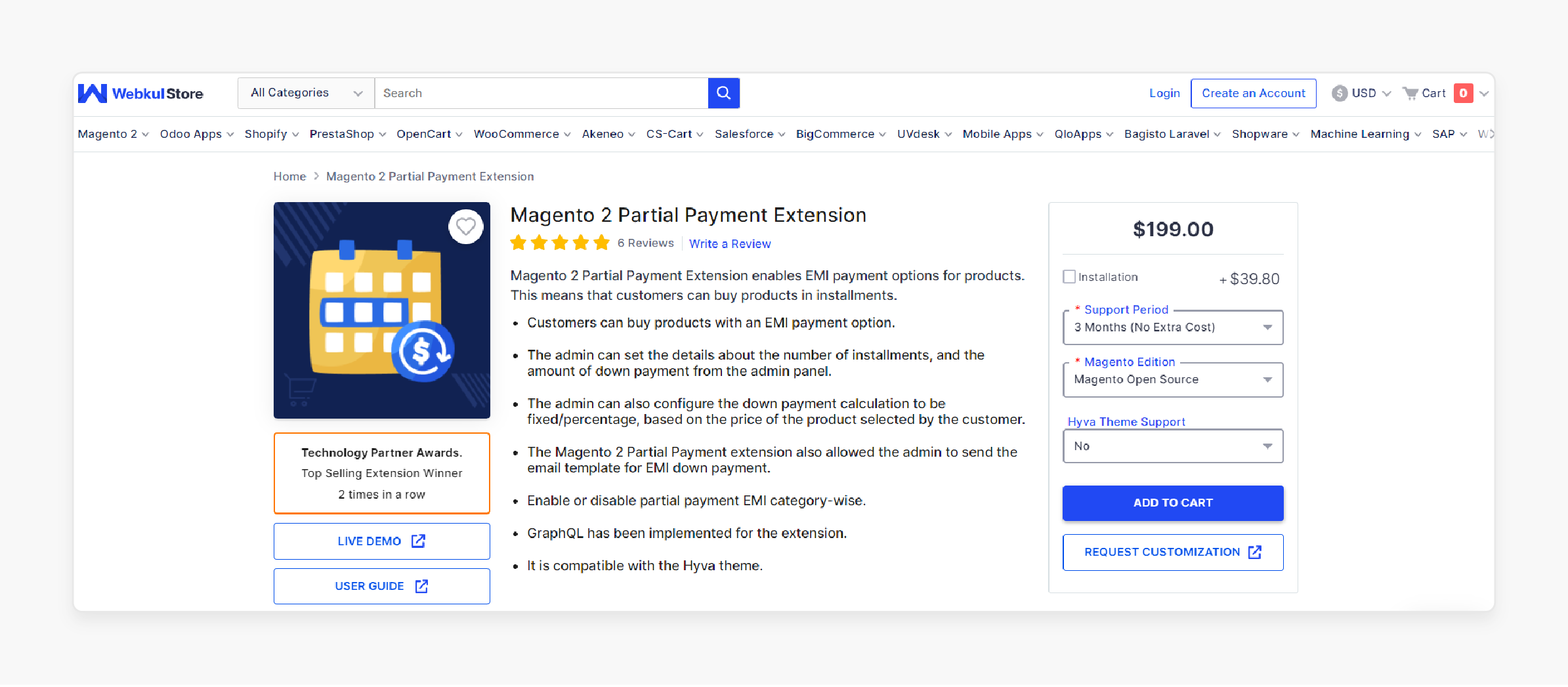 Webkul Partial Payment