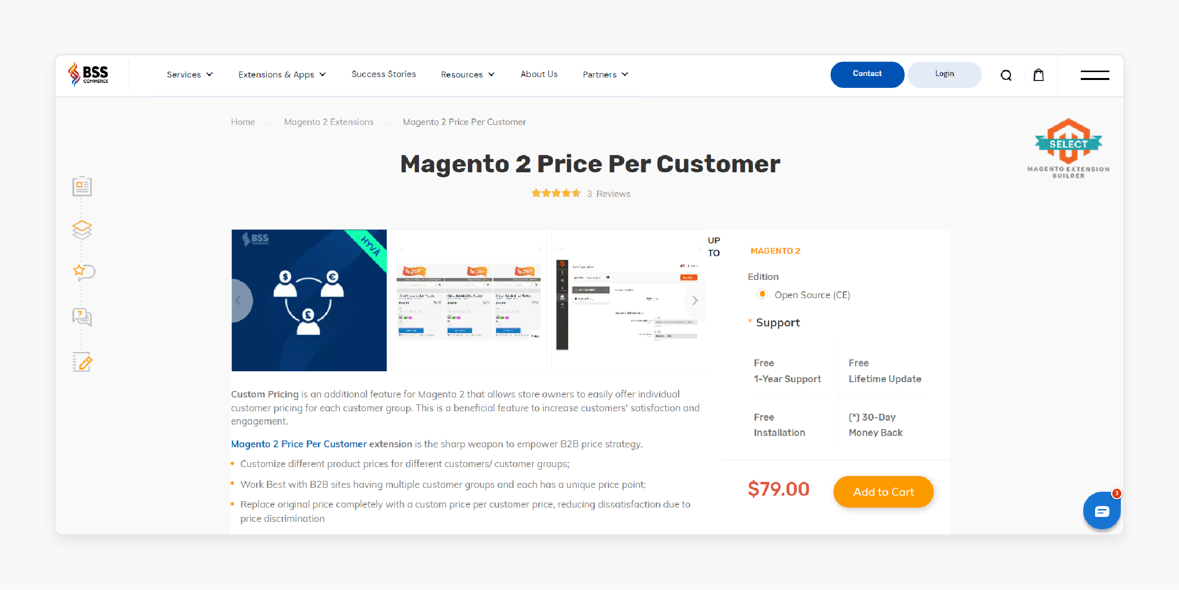 BSS Commerce Price Per Customer Magento 2 Extension