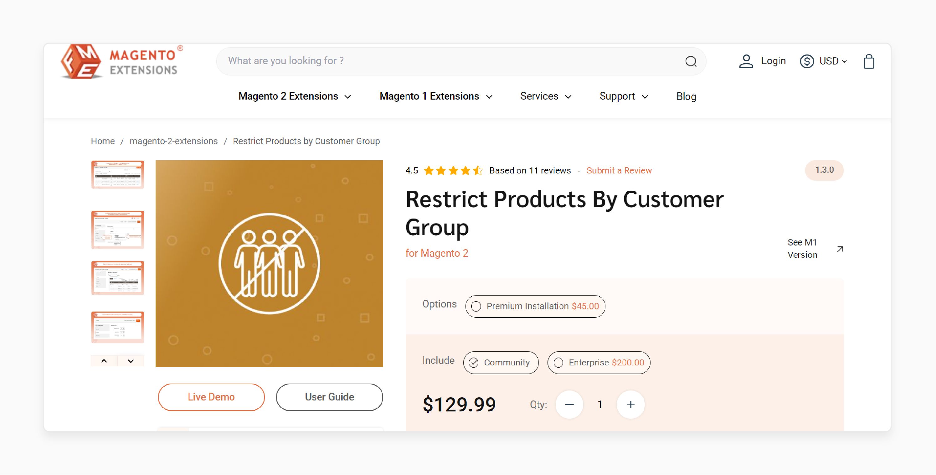 FME Customer Group Restriction Magento 2