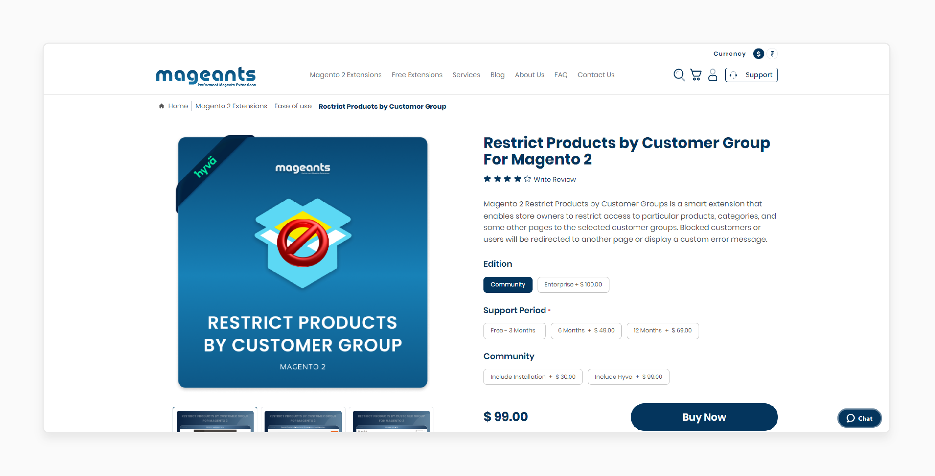 MageAnts Customer Group Restriction Magento 2