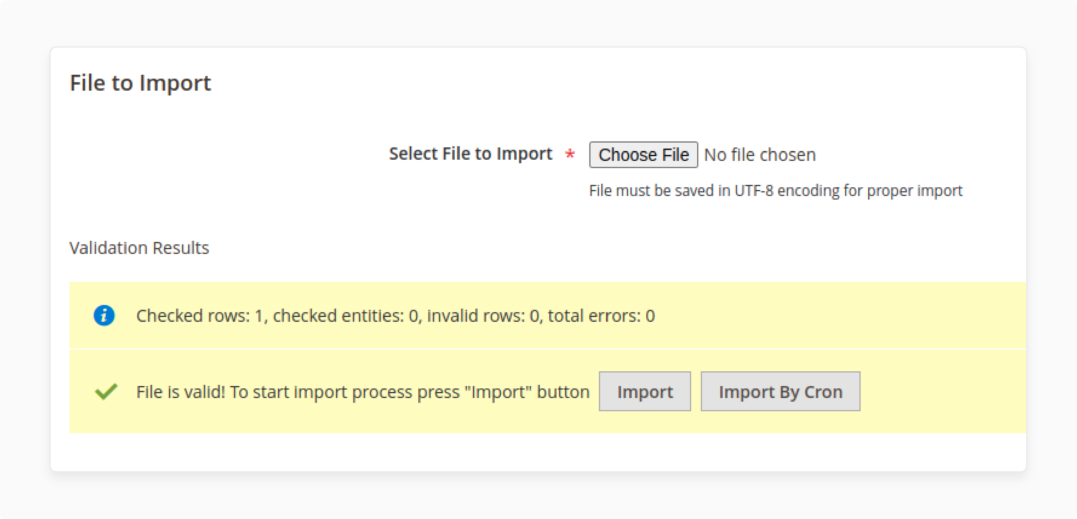 Upload the data to Magento 2 Category Import Export Extension