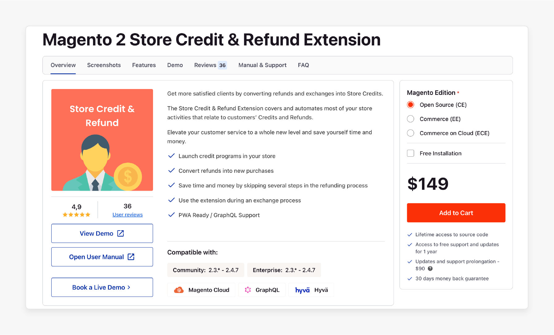 Magento 2 Store Credit &amp; Refund Extension by Mirasvit