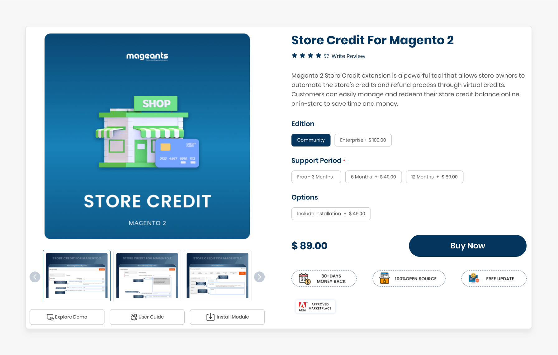 Store Credit Magento 2 Extension by MageAnts