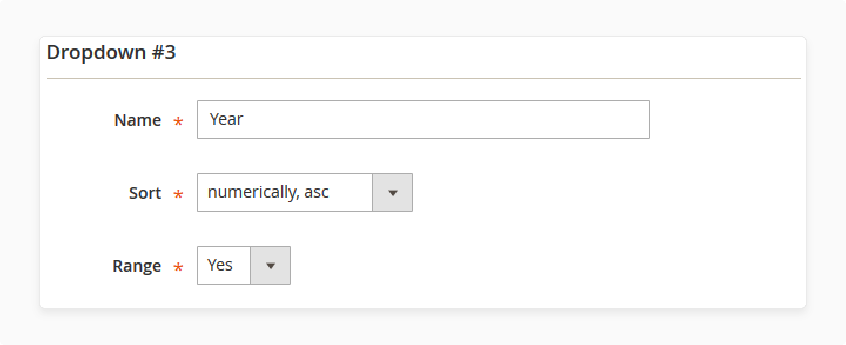 Customizing dropdown options in Magento Product Parts Finder for better user experience