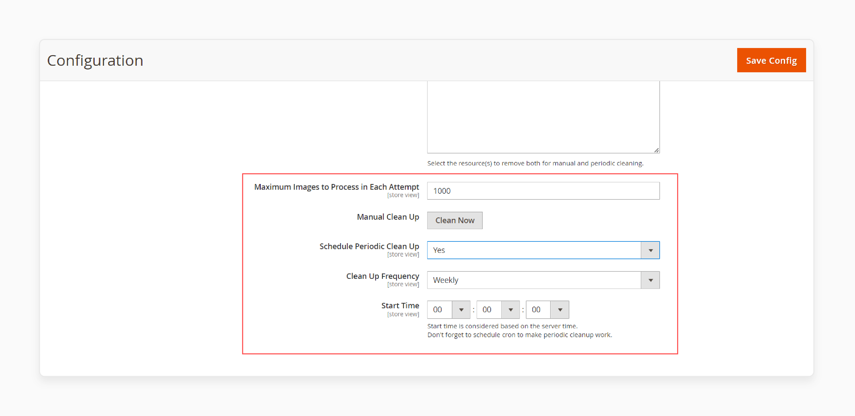 Schedule Automatic Image Cleanin