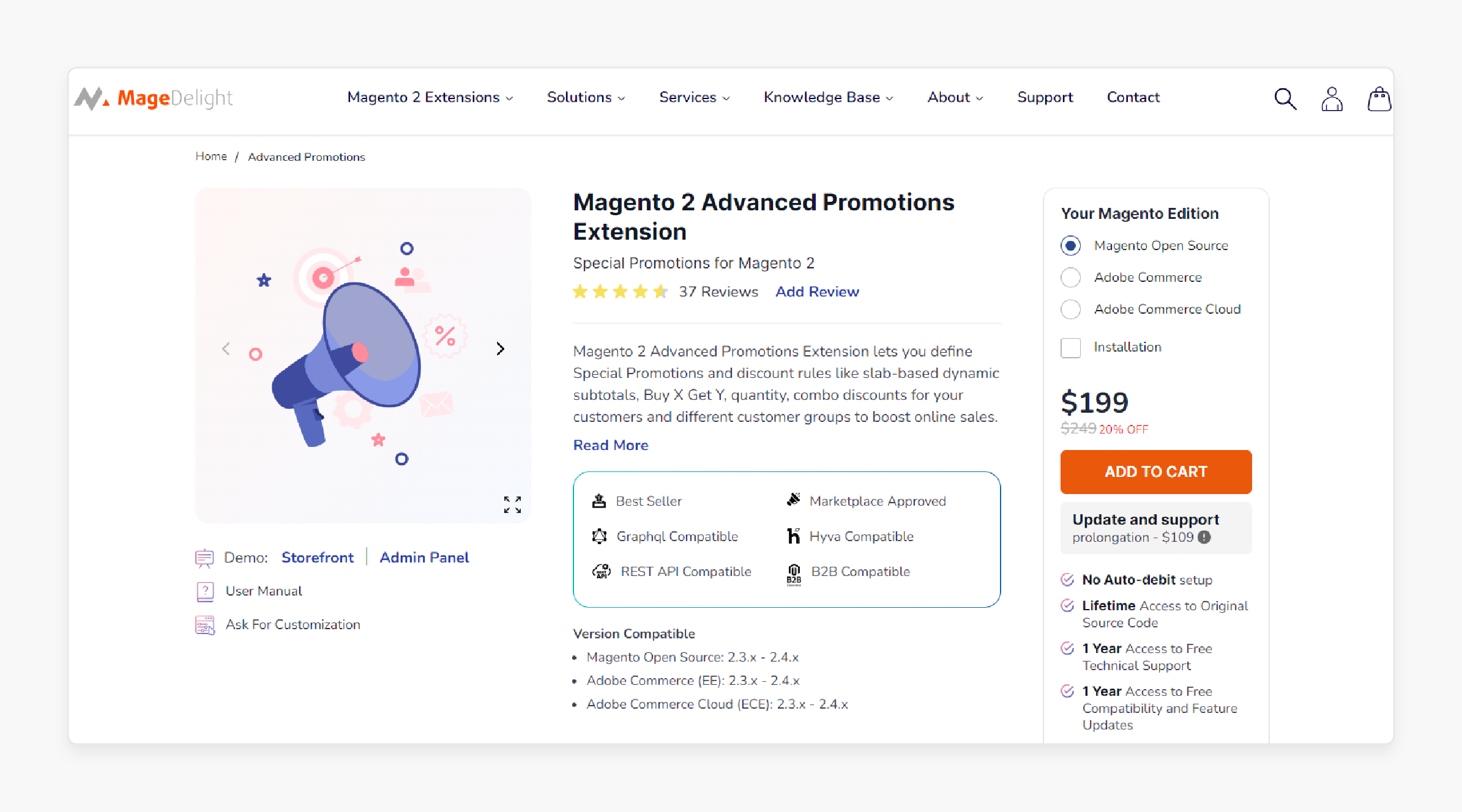 Magento 2 Special Promotions Extension by MageDelight