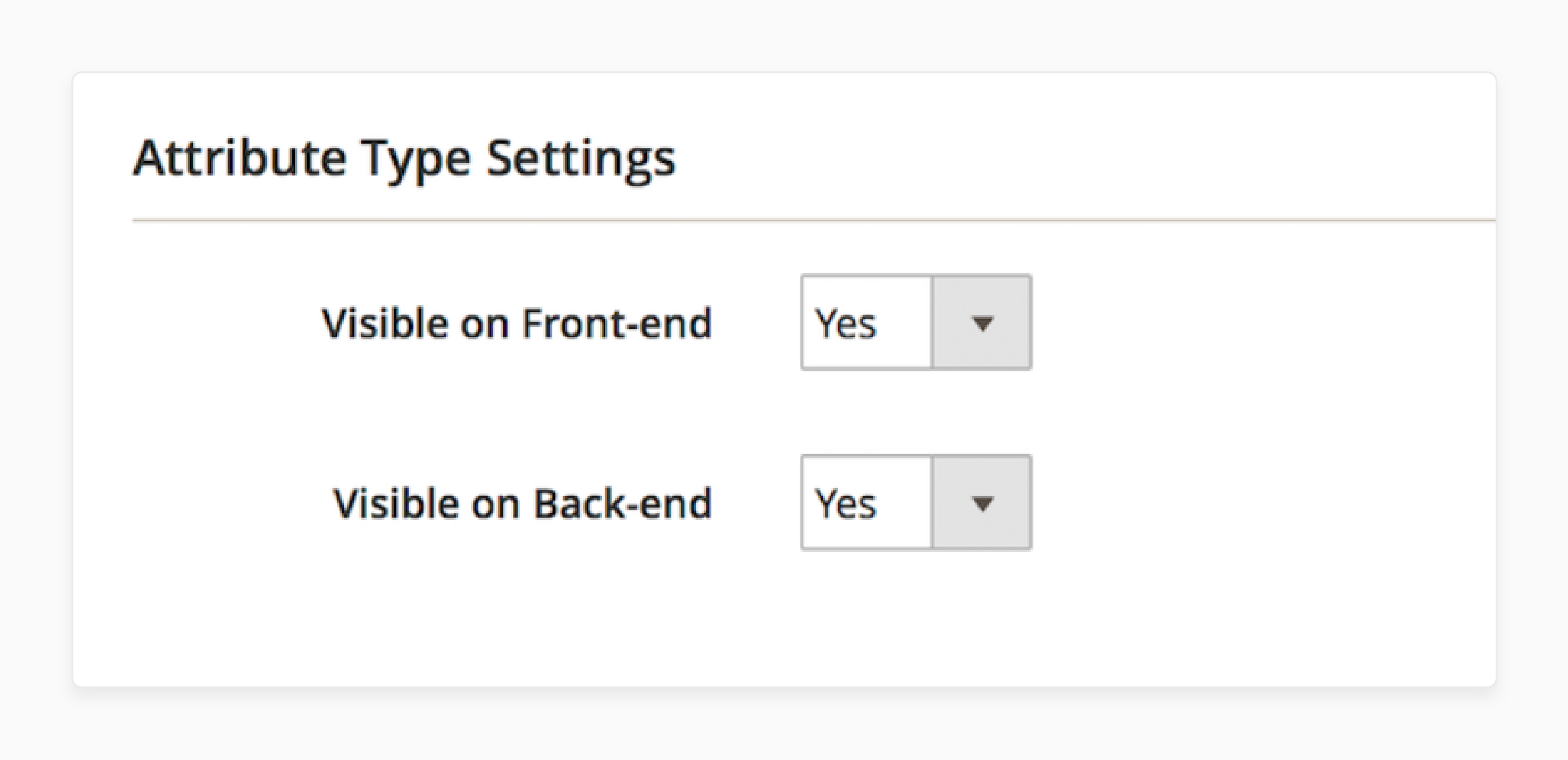 Choose Visibility Settings in Magento Order Attributes