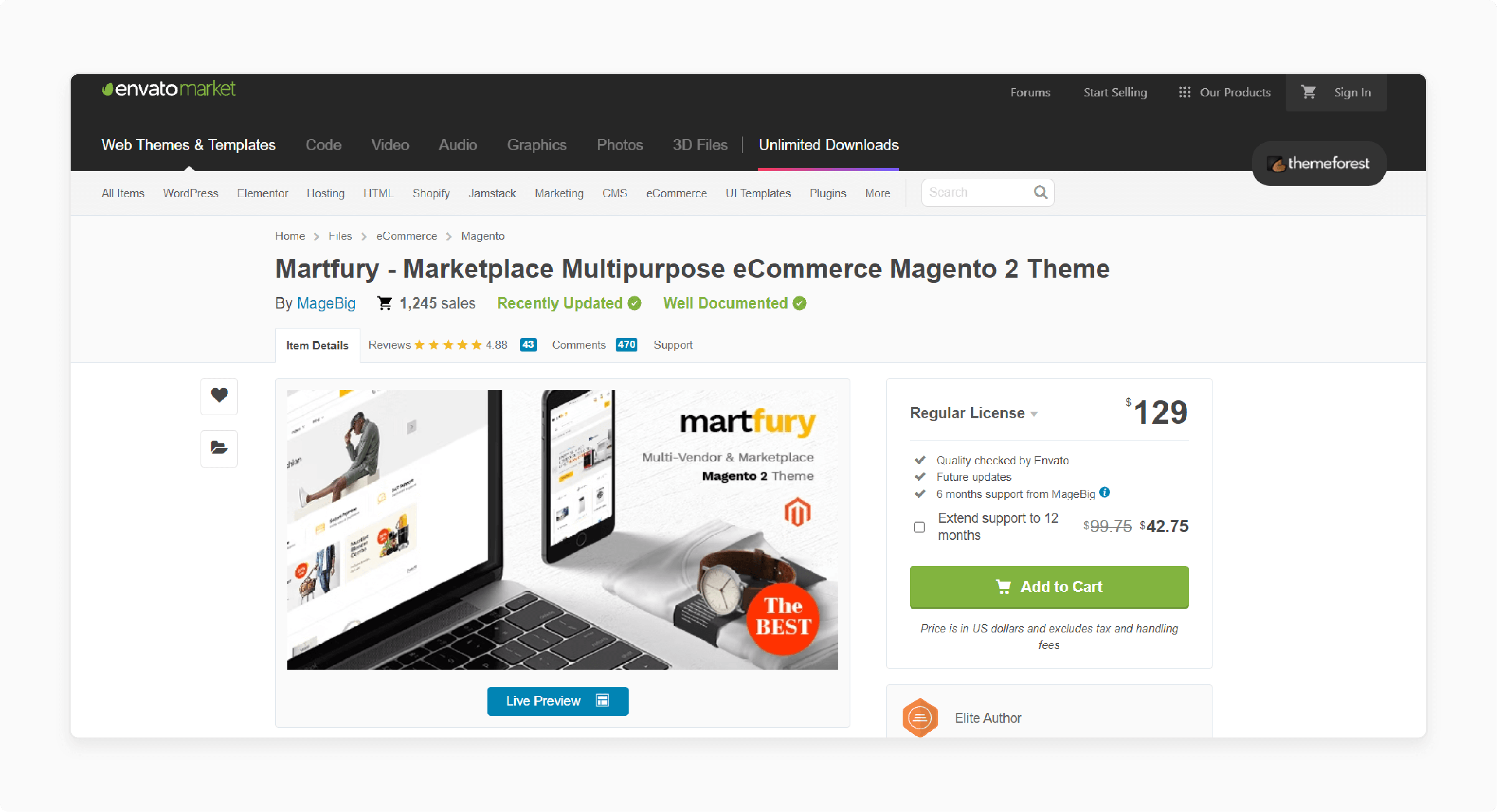 MartFury Magento 2 Bootstrap Theme