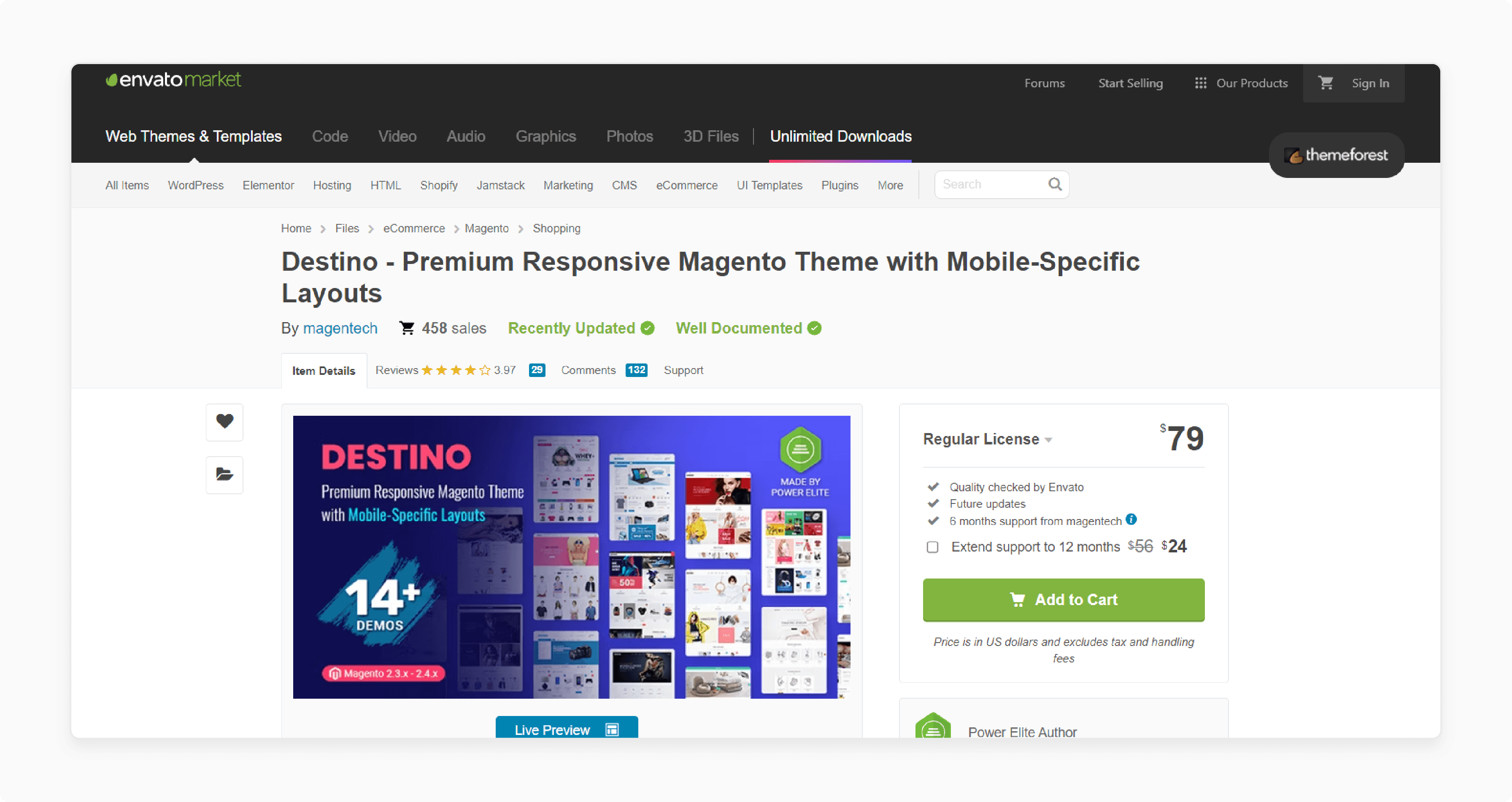 Destino Magento 2 Bootstrap Theme