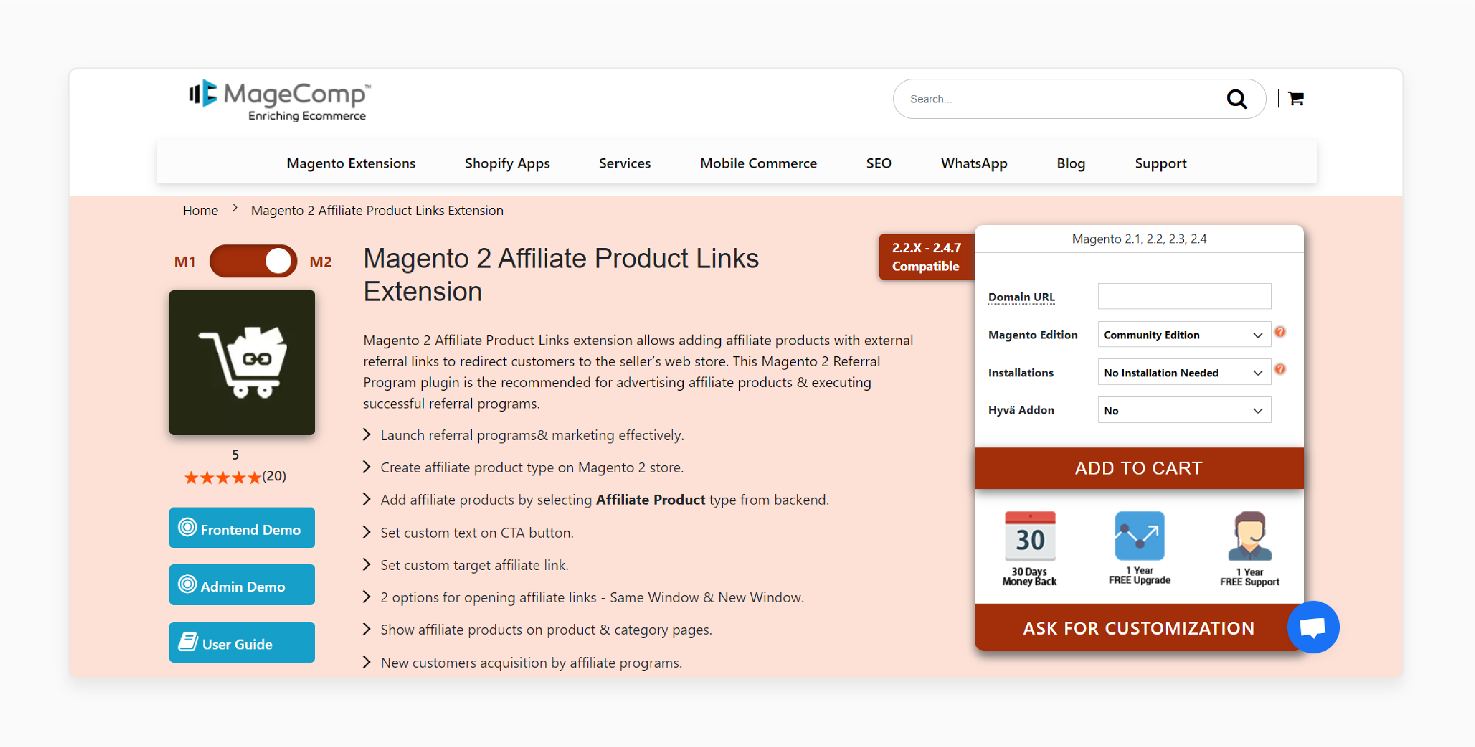 Top Magento 2 Affiliate Addons - Magecomp