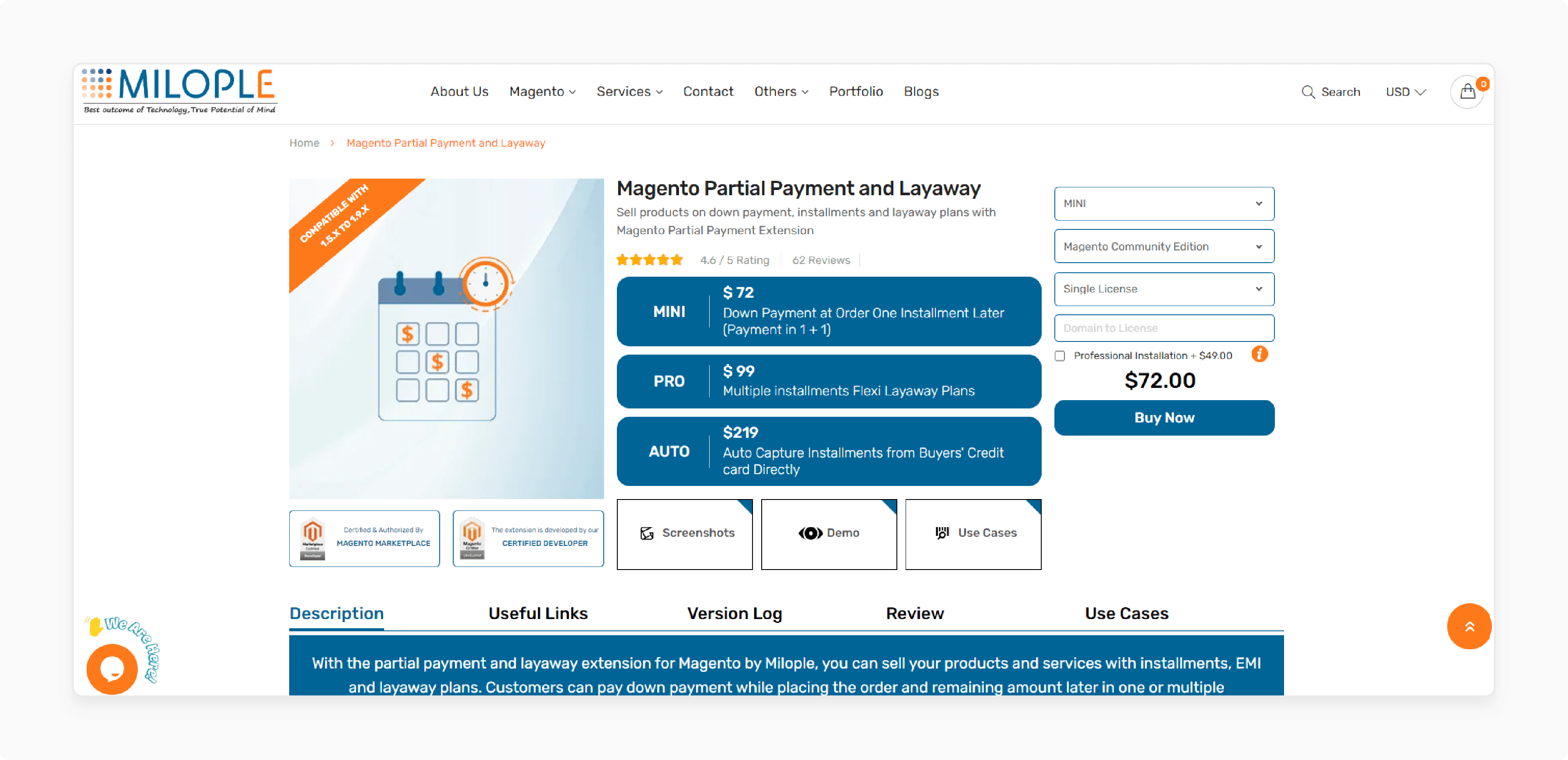 Magento Partial Payment and Layaway Extension by Milople