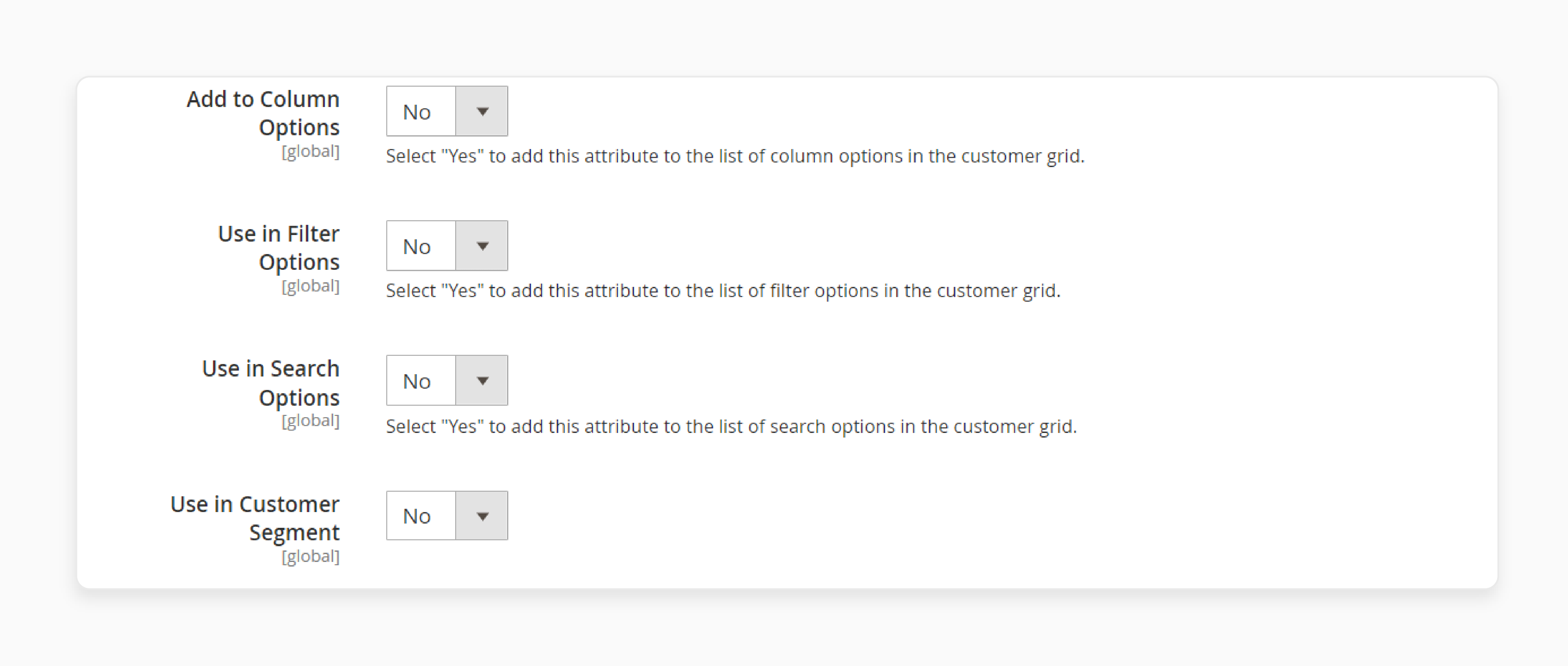 Setting up customer attributes on the Magento 2 order grid