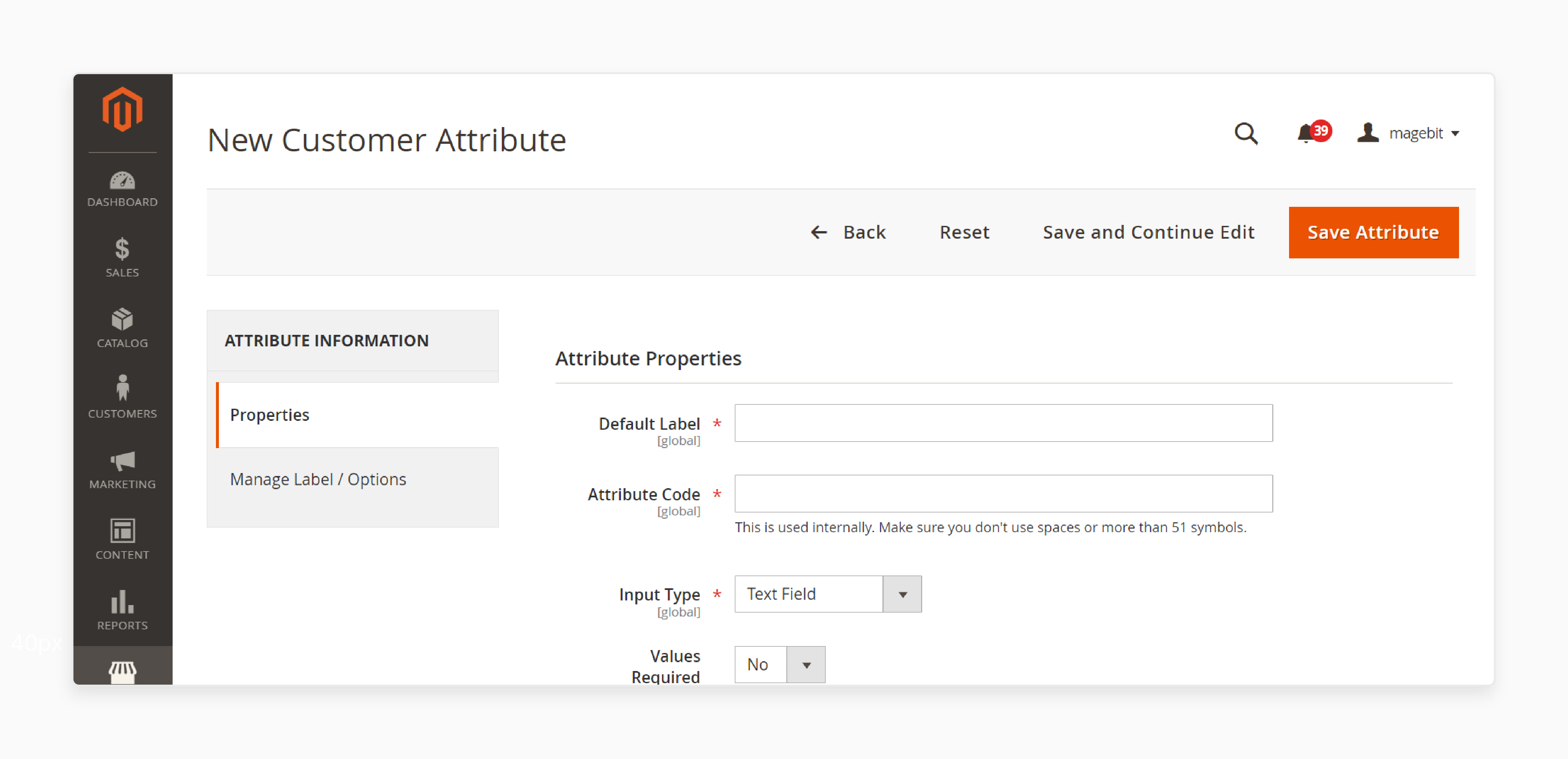 Accessing and editing attribute label properties in Magento 2