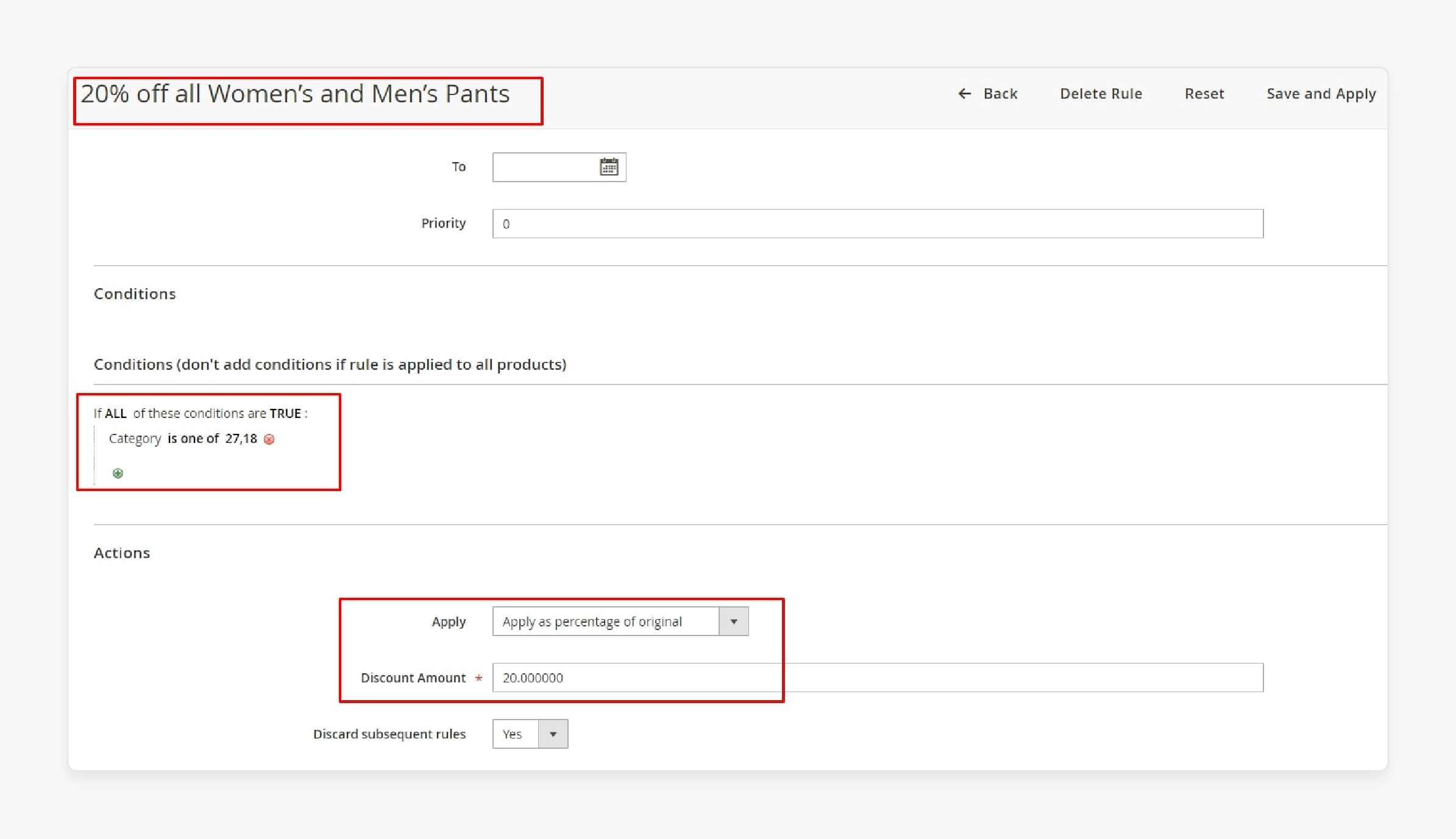 Understanding Catalog Price Rules