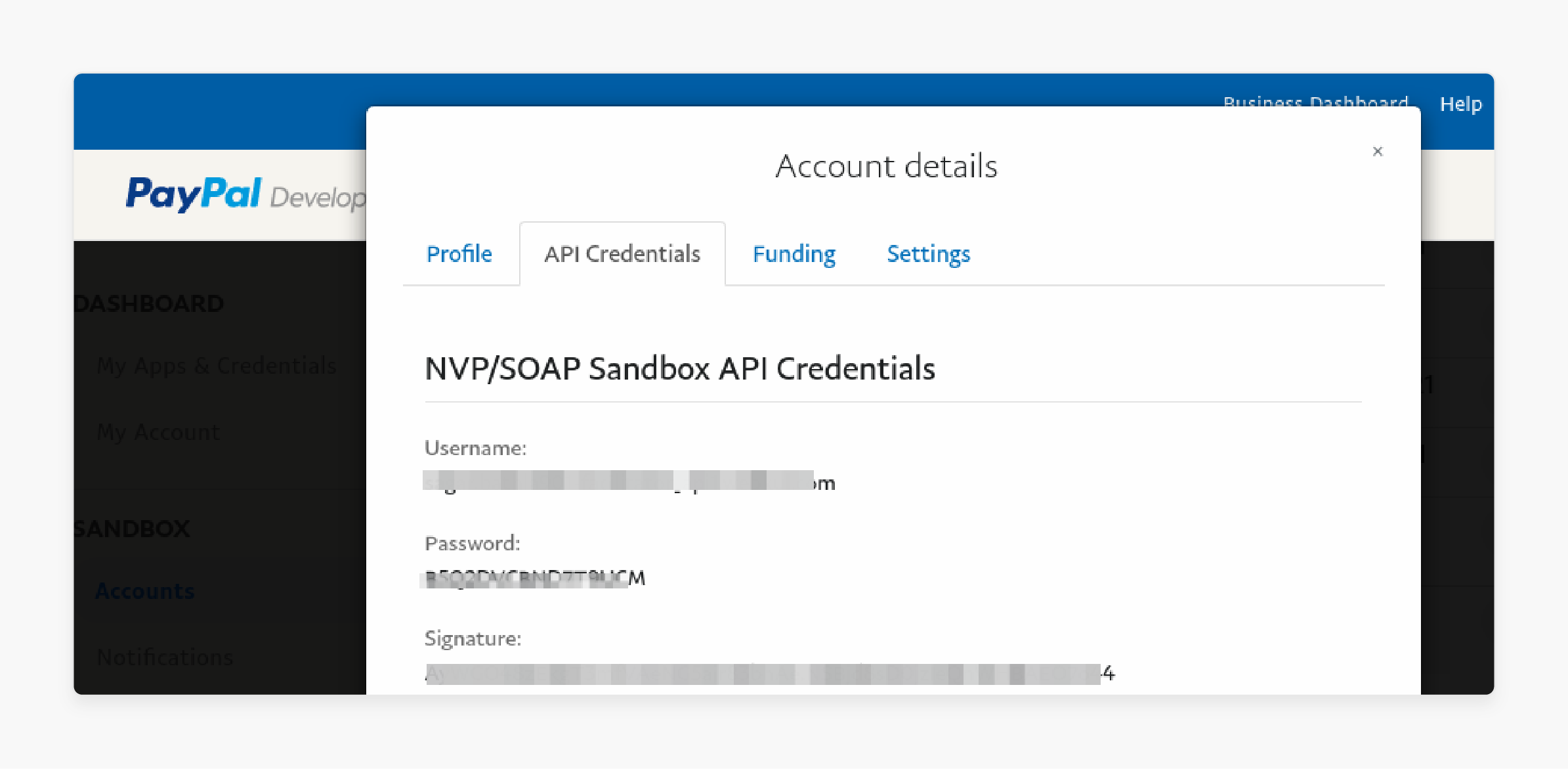 Configuring API Keys for PayPal Connect