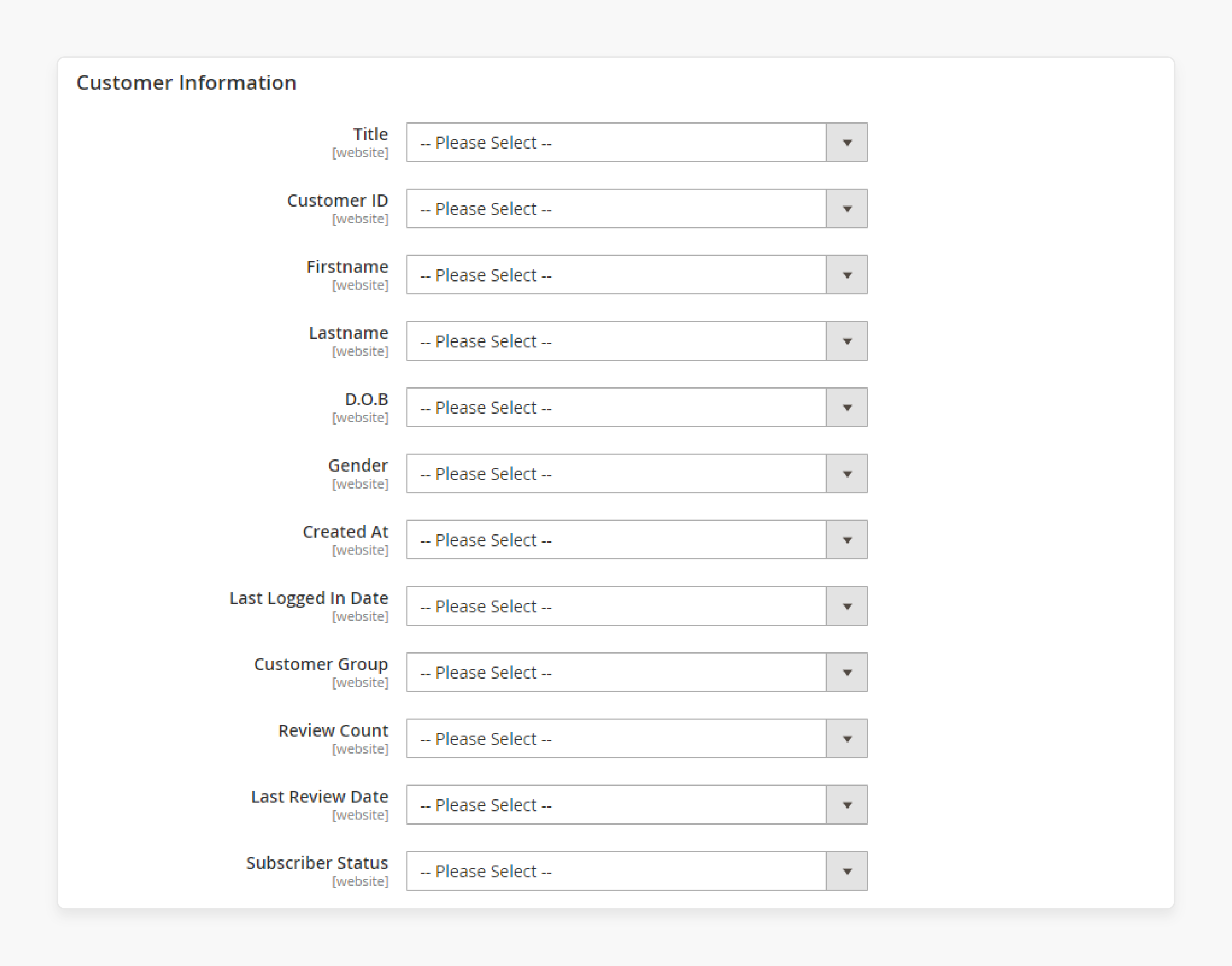 Data Field Mapping for Magento Integration Service