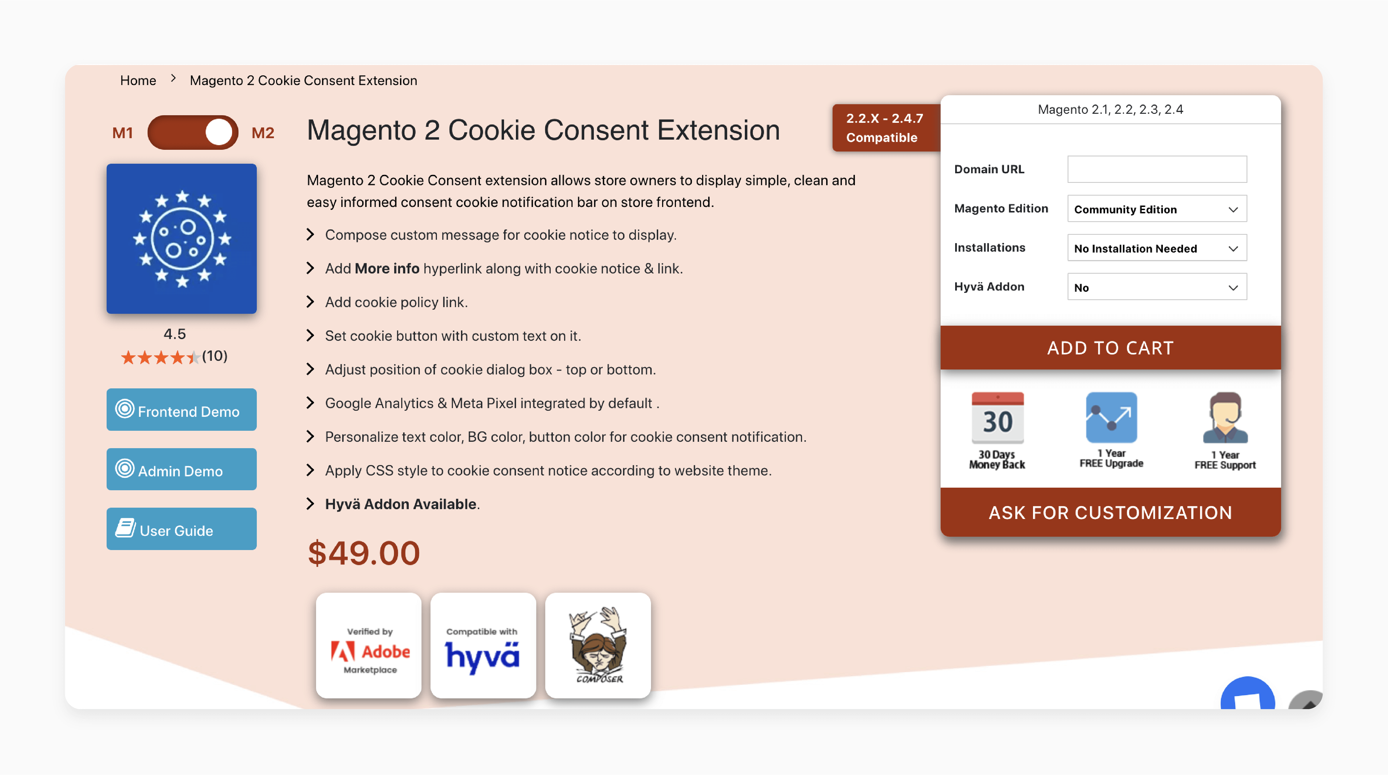 MageComp Magento 2 Cookie Consent Extension