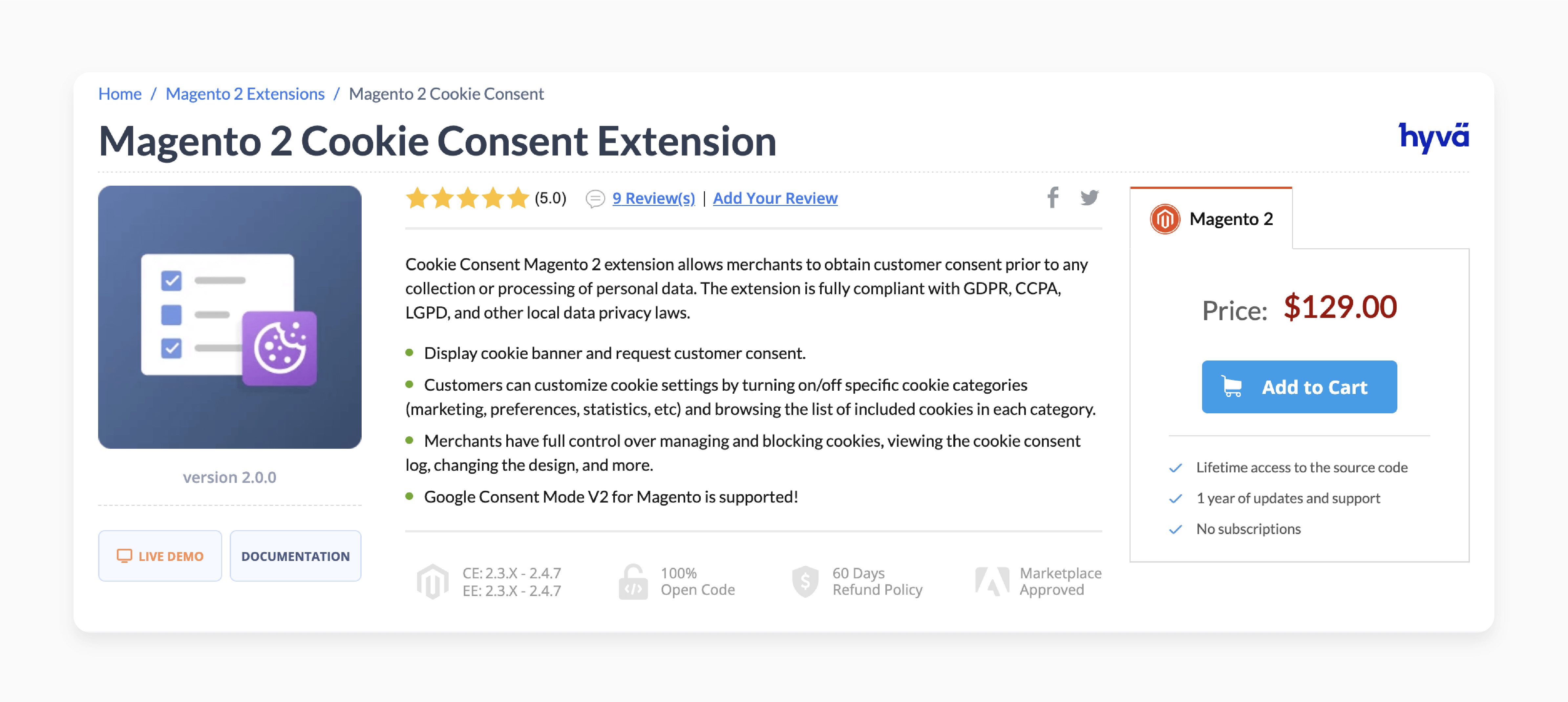 Plumrocket Magento 2 Cookie Consent Extension