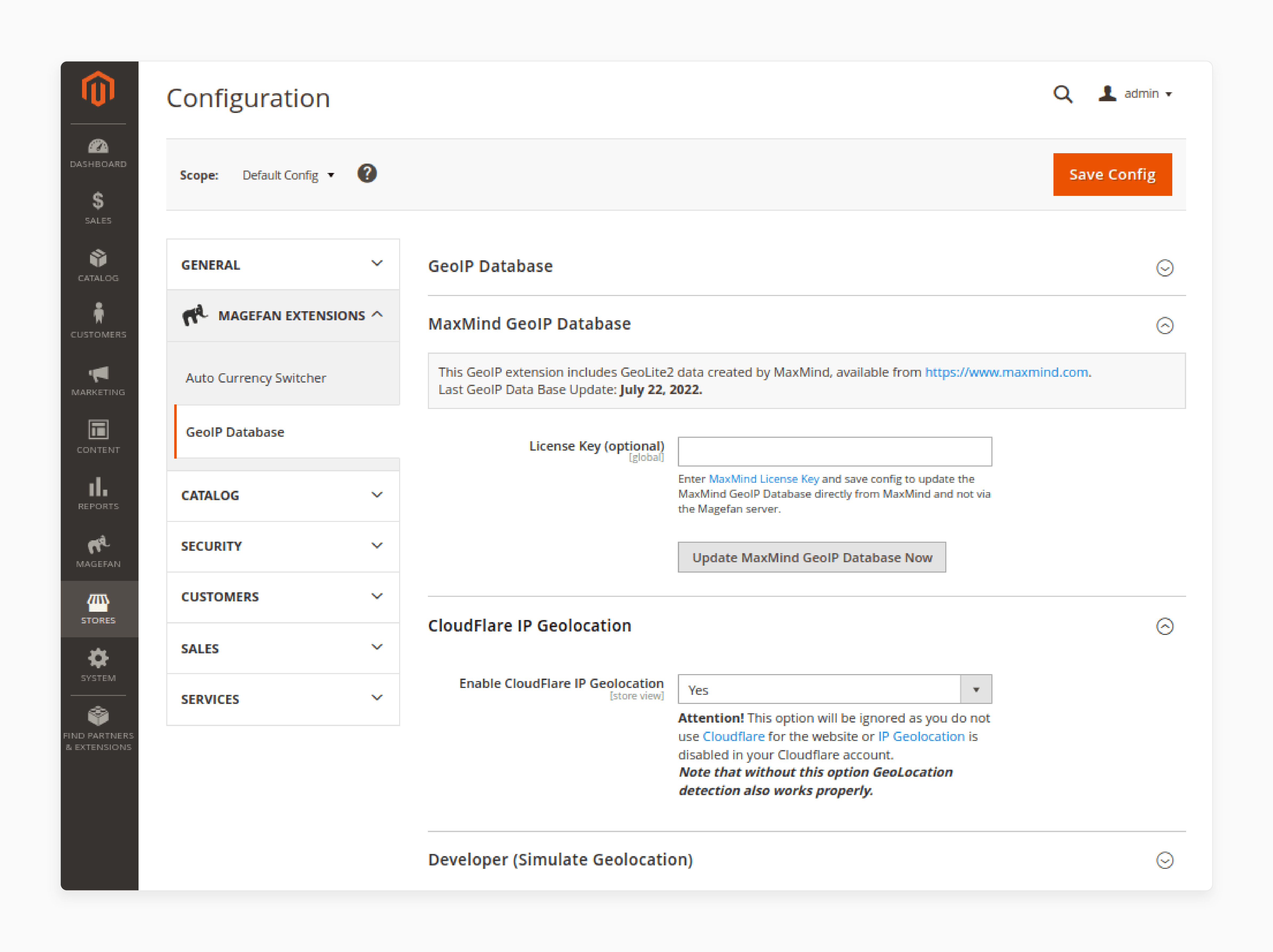 Setting up GeoIP settings in Magento 2 Auto Currency Switcher extension