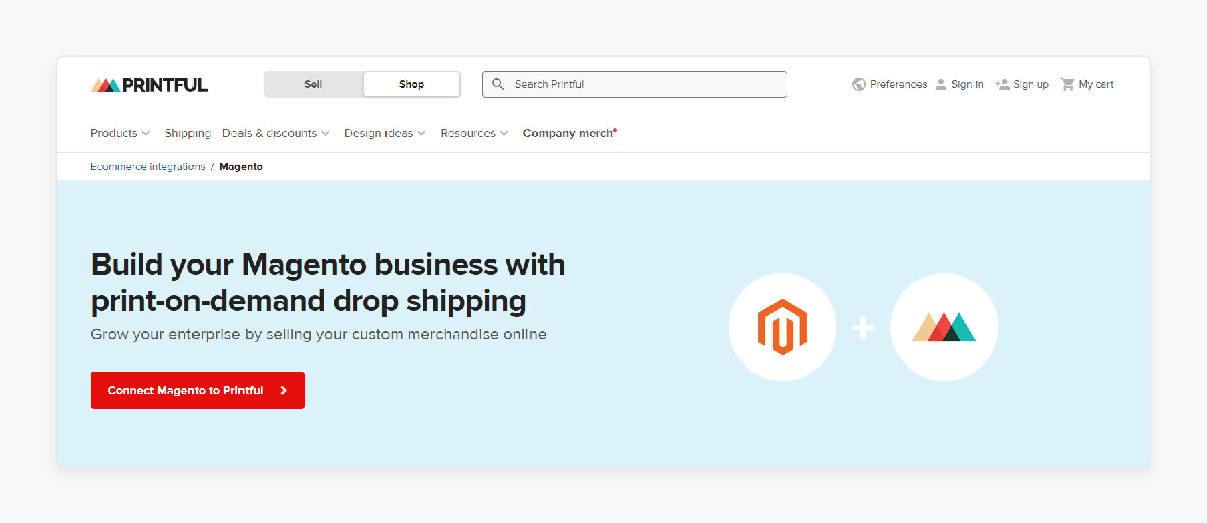 Magento 2 Printful integration overview