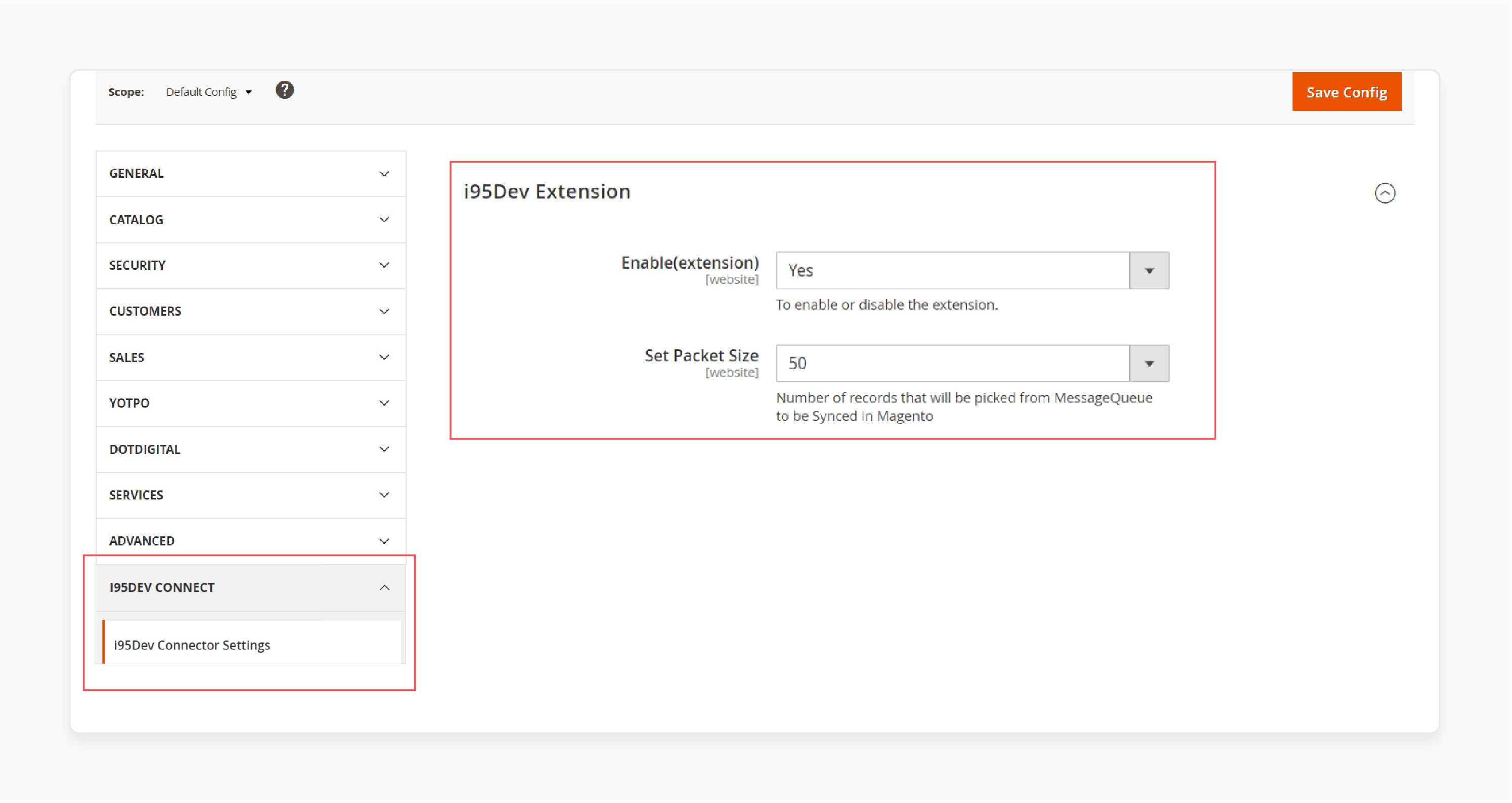 Enabling the Dynamics NAV connector in Magento