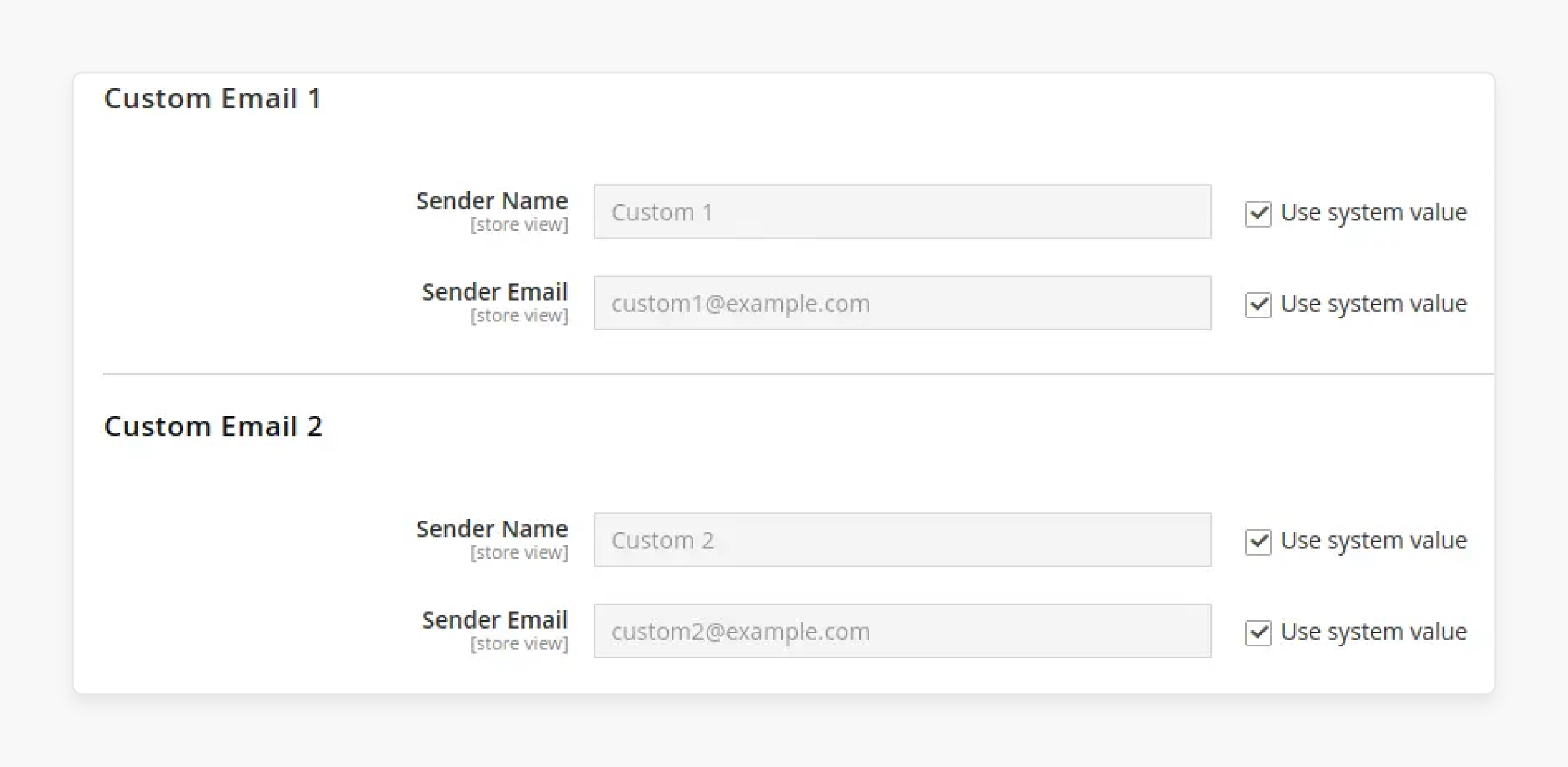 Detailed steps to configure store email addresses in Magento 2