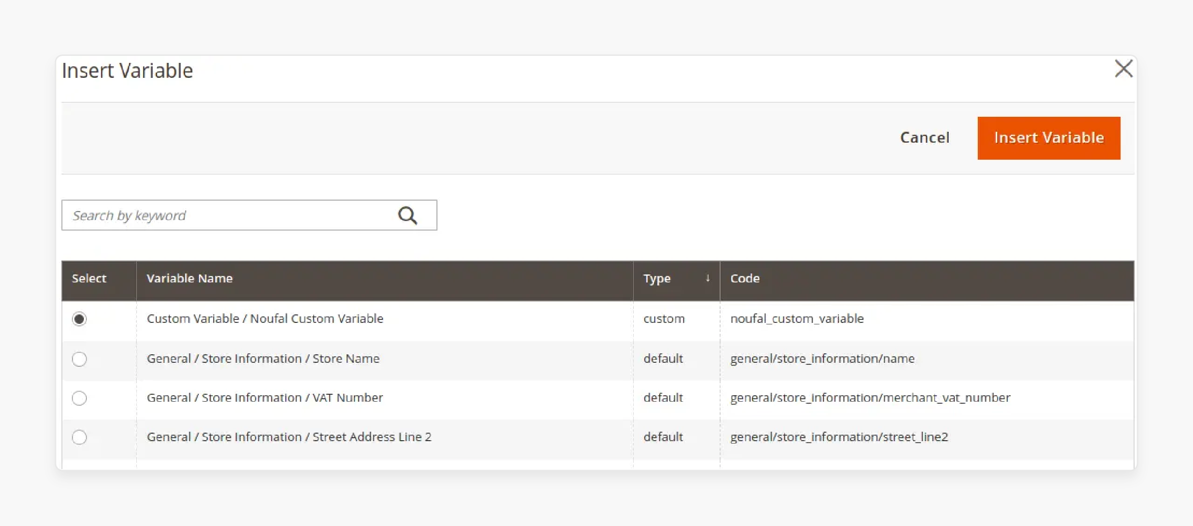 Inserting custom variables into a Magento 2 email template