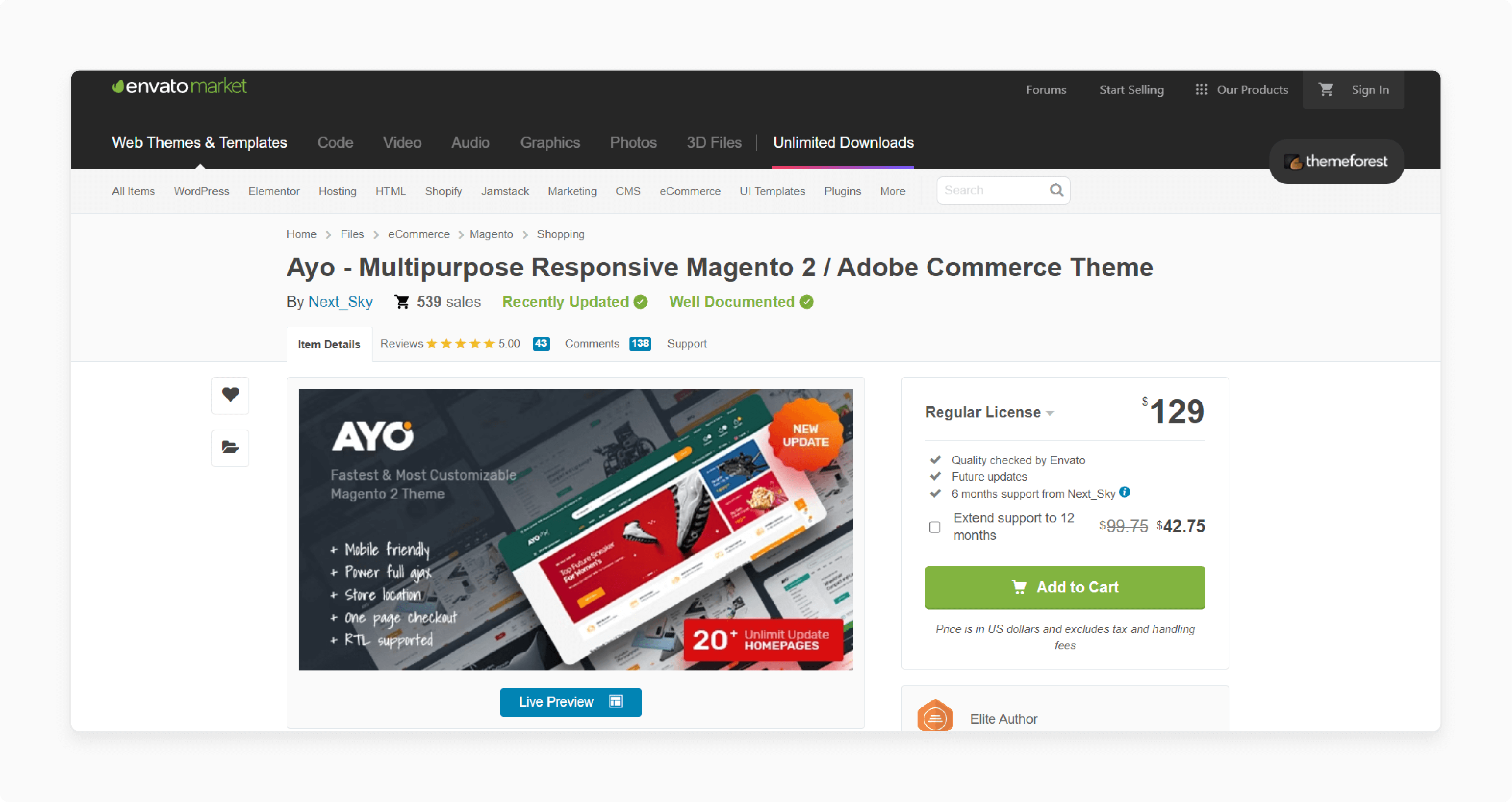 Ayo Multipurpose Magento 2/Adobe Commerce theme by Next_Sky