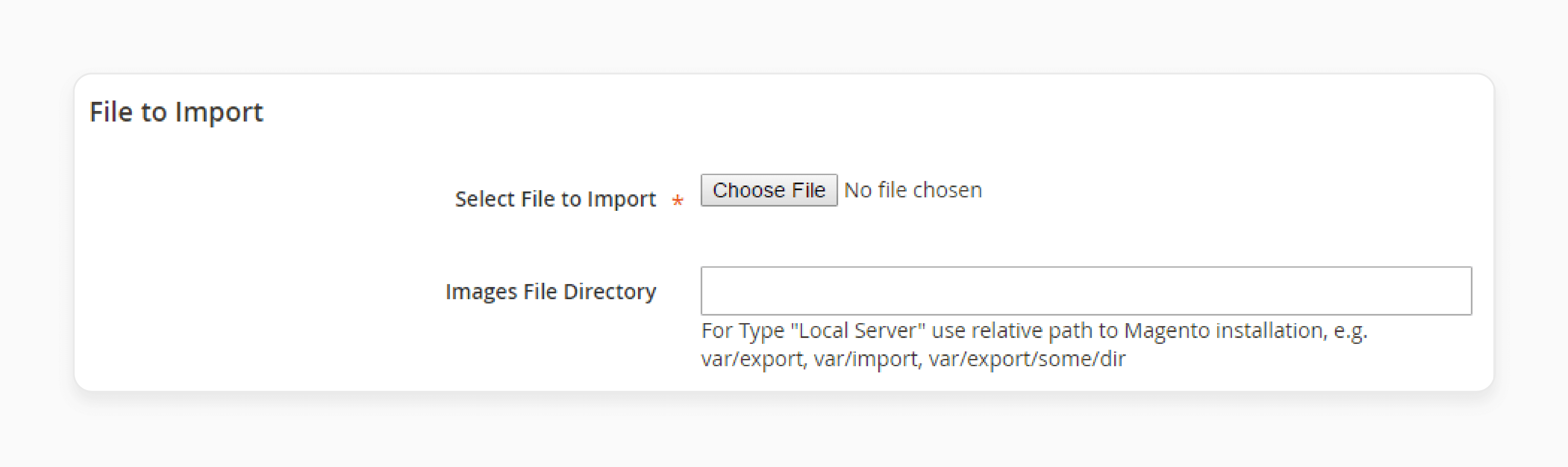 Specifying Import File via Magento 2 Data Import Tool