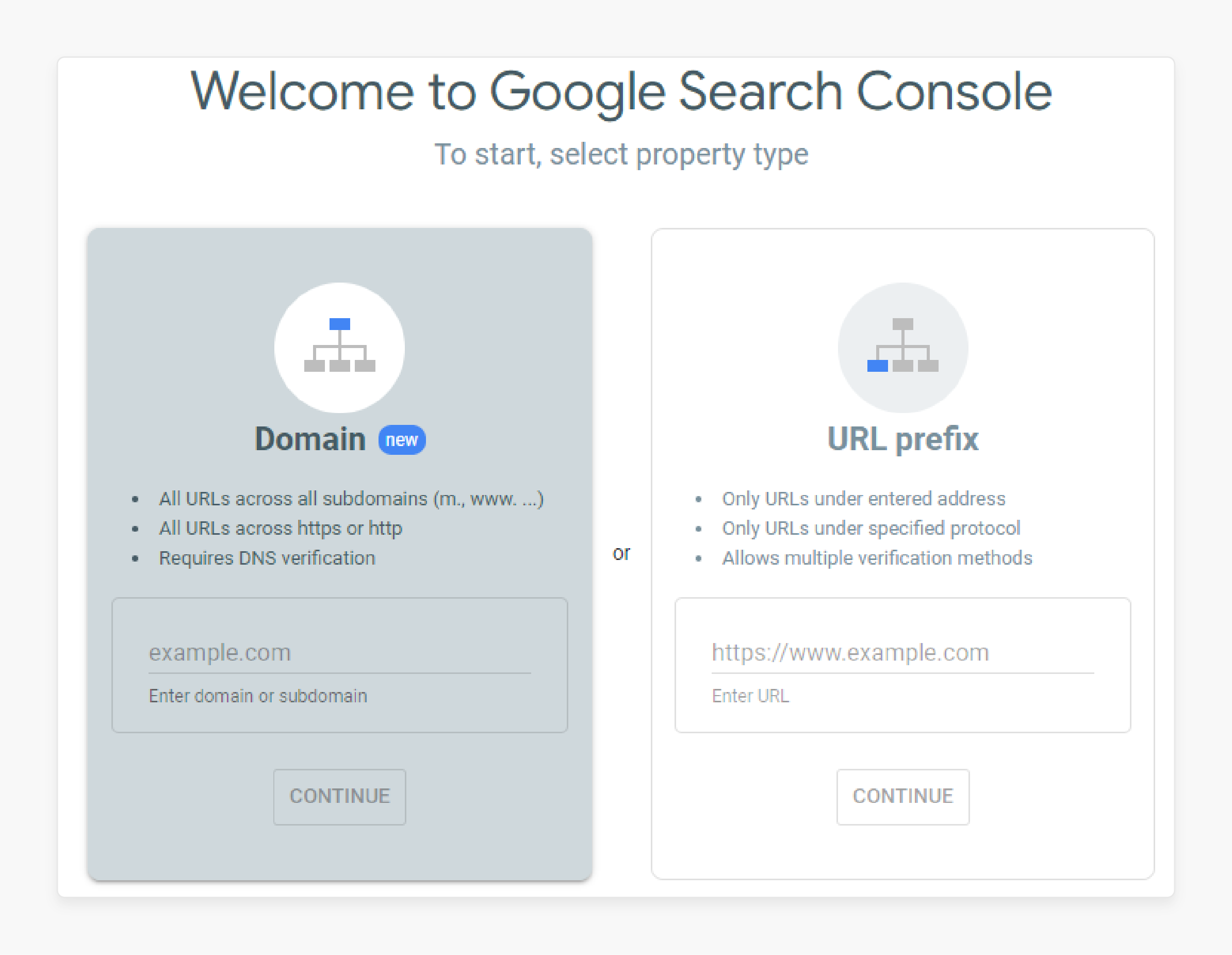 Google Search Console verification methods in Magento 2 admin panel